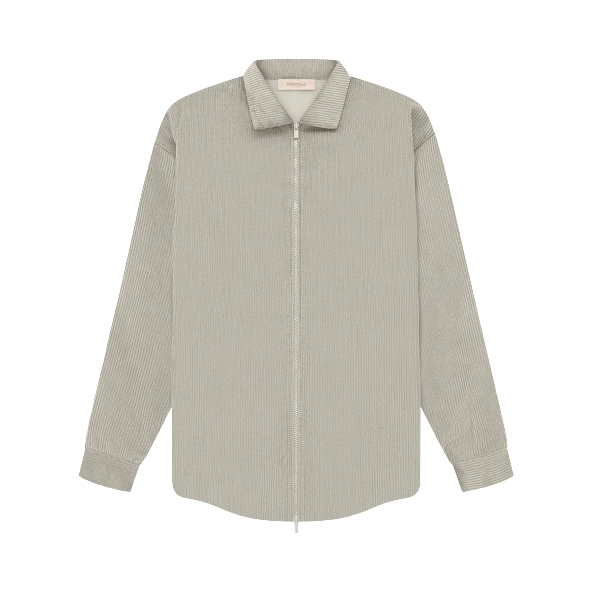 Pre-owned Essentials Fear Of God  Corduroy Shirt Jacket 'seal' In Grey