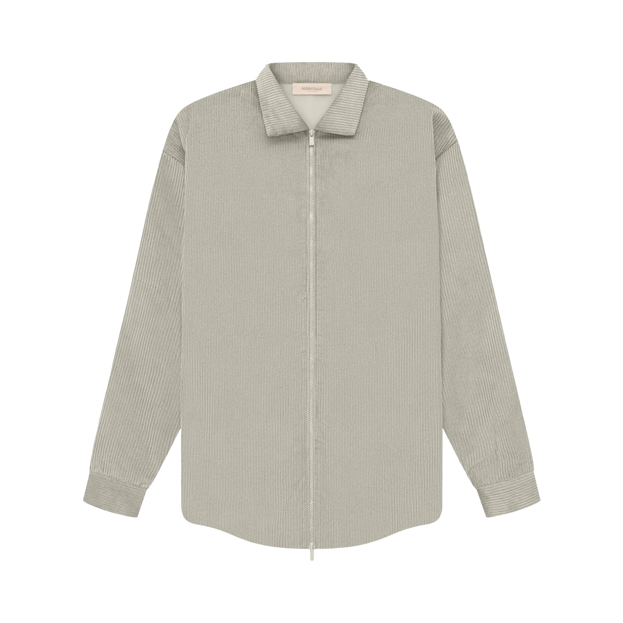 Pre-owned Essentials Fear Of God Corduroy Shirt Jacket 'seal' In Grey