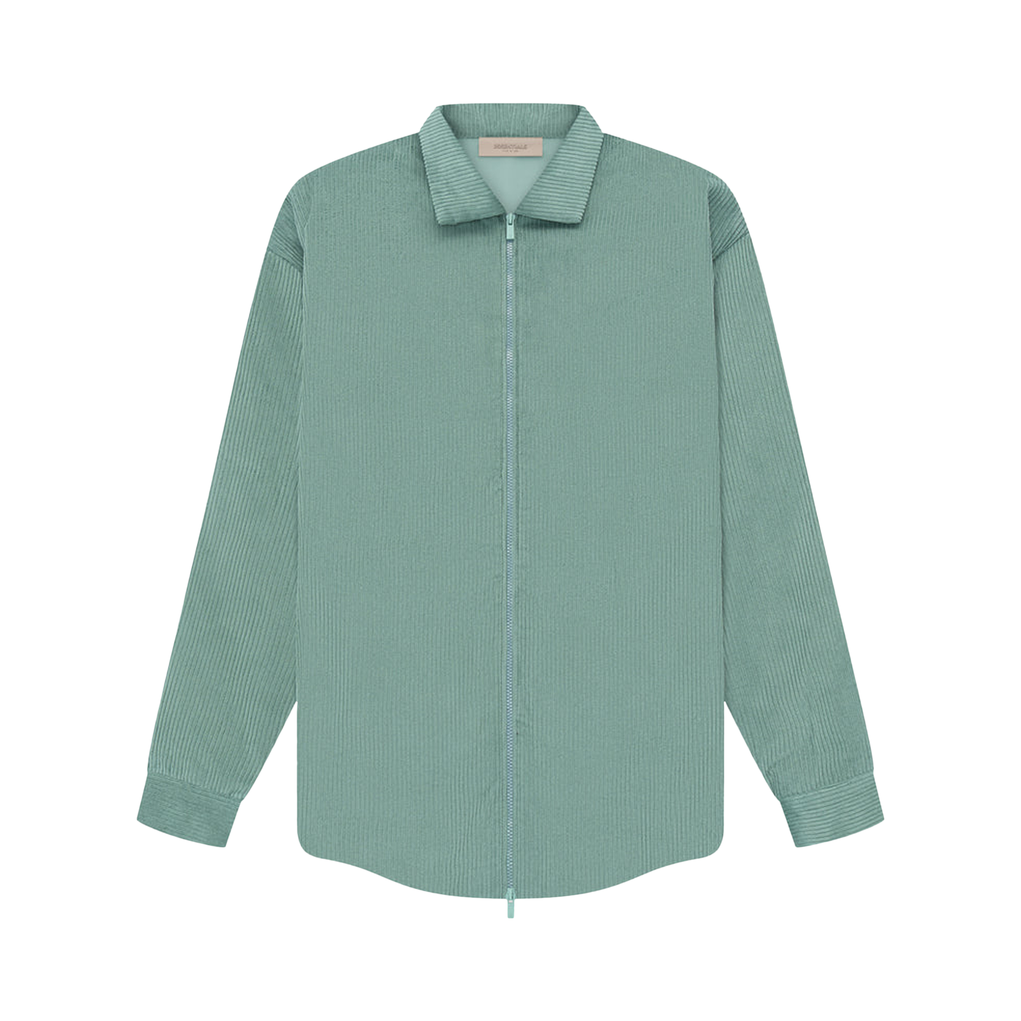 Pre-owned Essentials Fear Of God  Corduroy Shirt Jacket 'sycamore' In Green