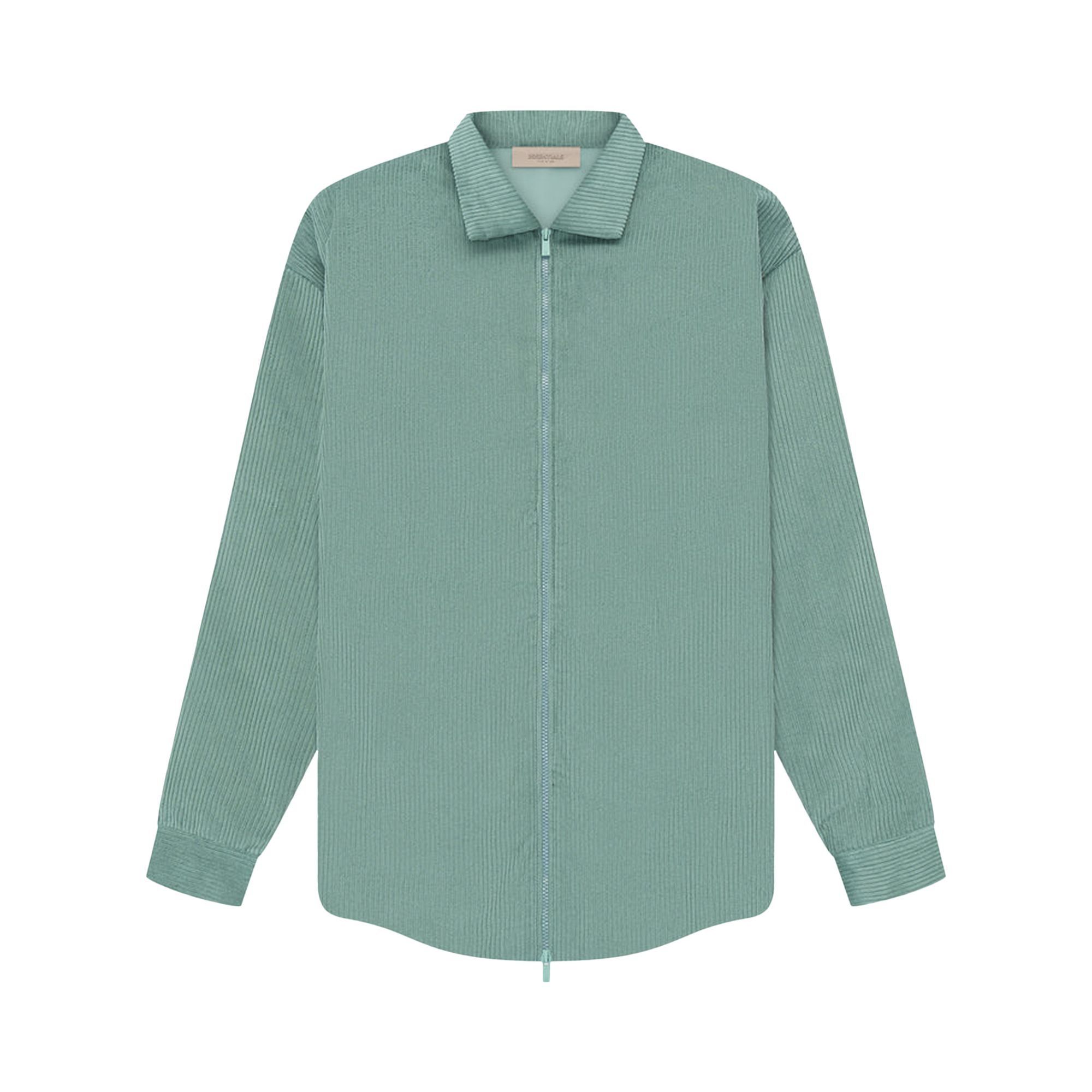 Pre-owned Essentials Fear Of God Corduroy Shirt Jacket 'sycamore' In Green