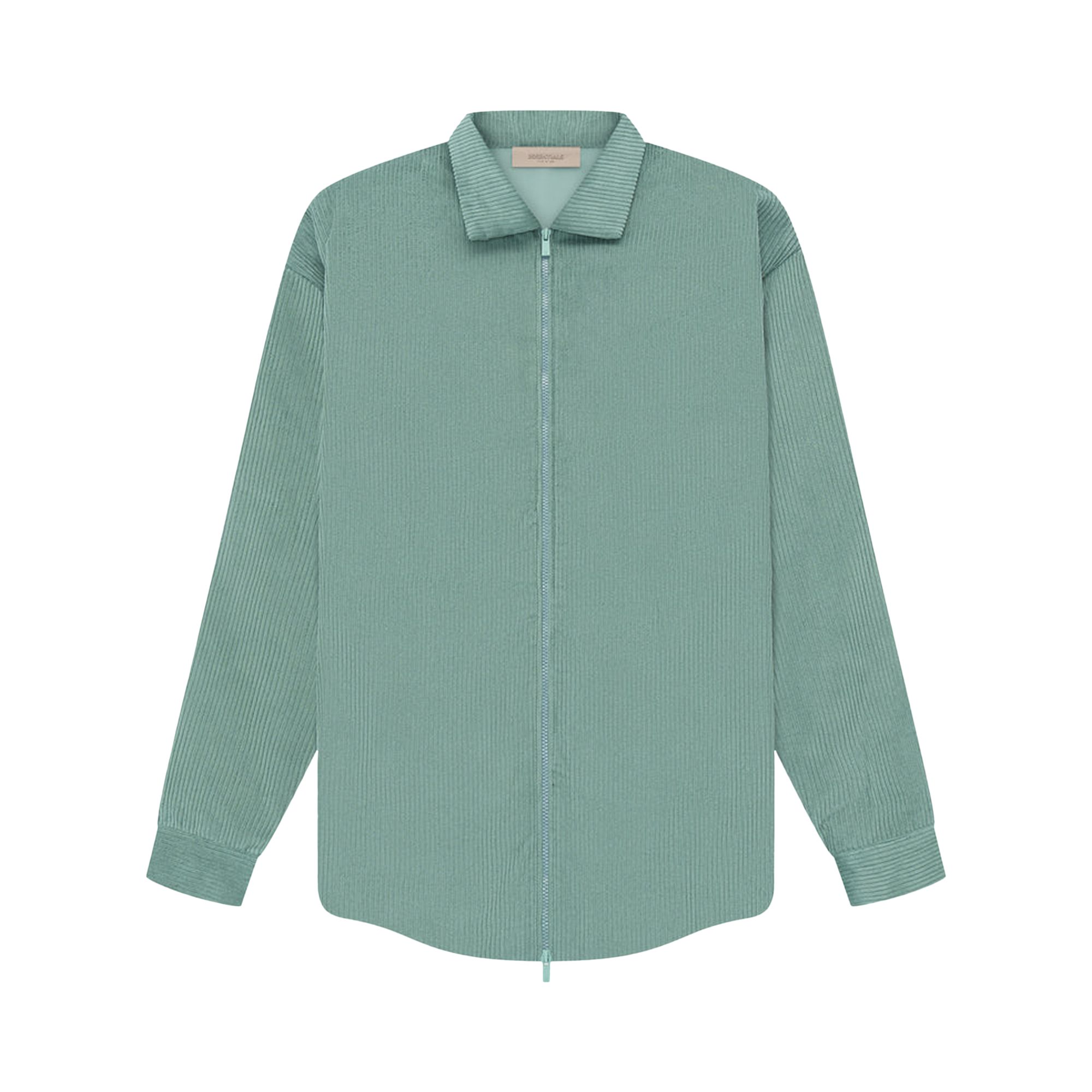 Pre-owned Essentials Fear Of God  Corduroy Shirt Jacket 'sycamore' In Green