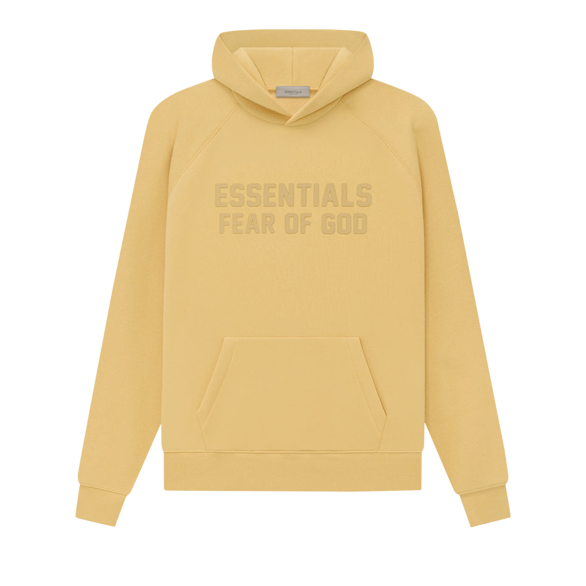 Pre-owned Essentials Fear Of God  Hoodie 'light Tuscan' In Yellow