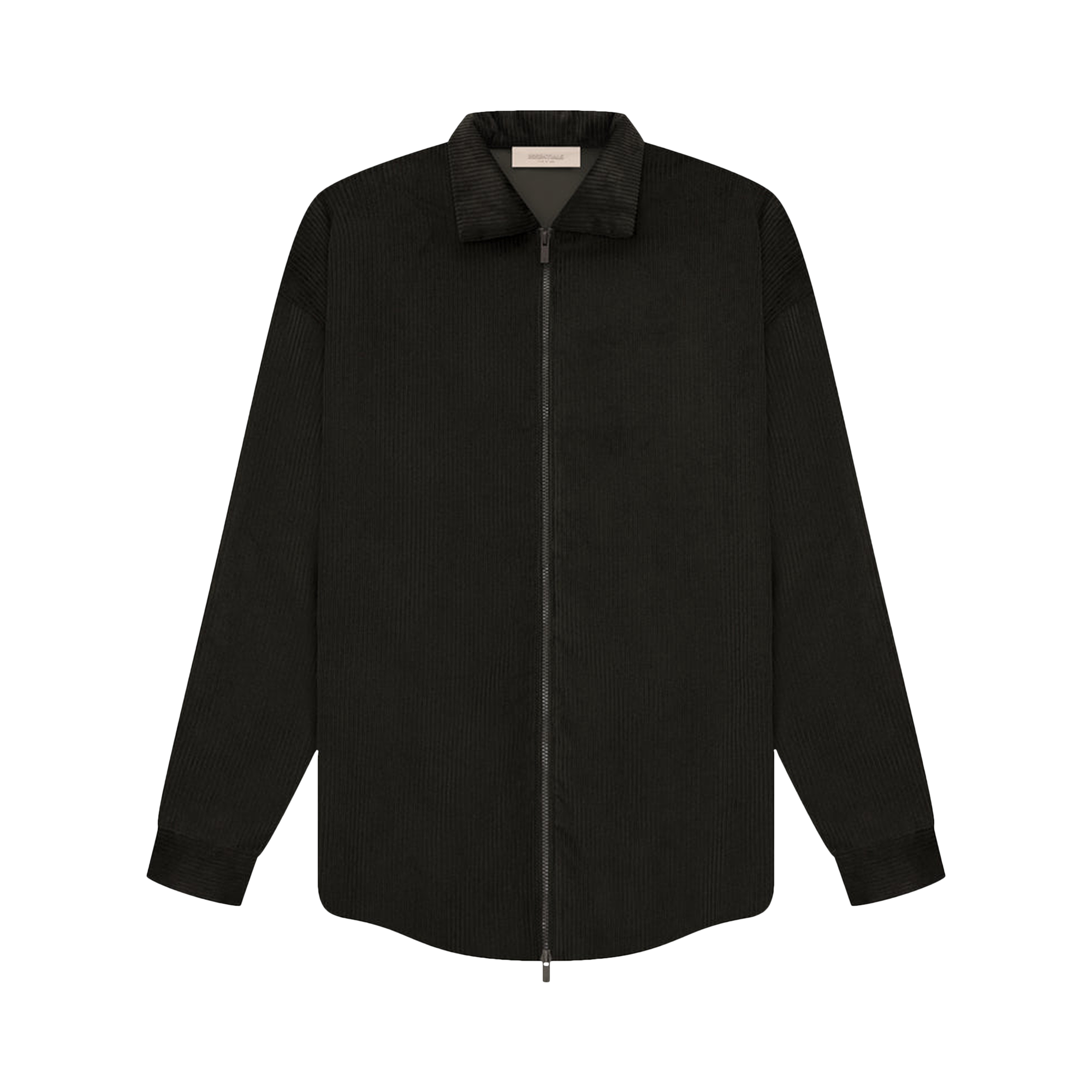Pre-owned Essentials Fear Of God  Corduroy Shirt Jacket 'off Black'