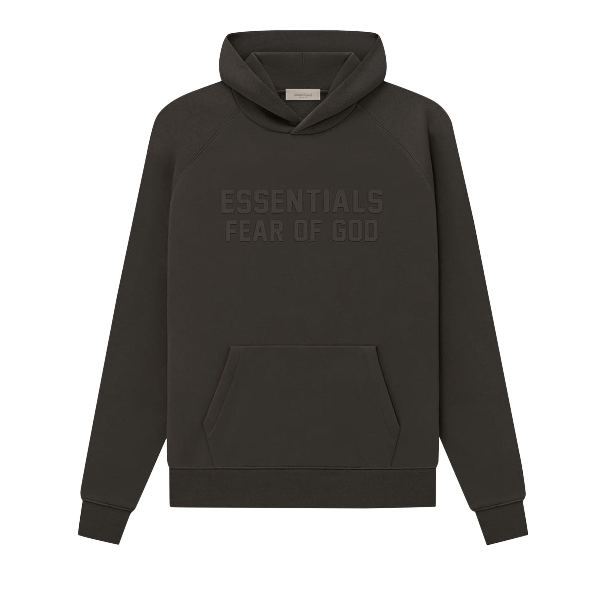 Pre-owned Essentials Fear Of God Hoodie 'off Black'