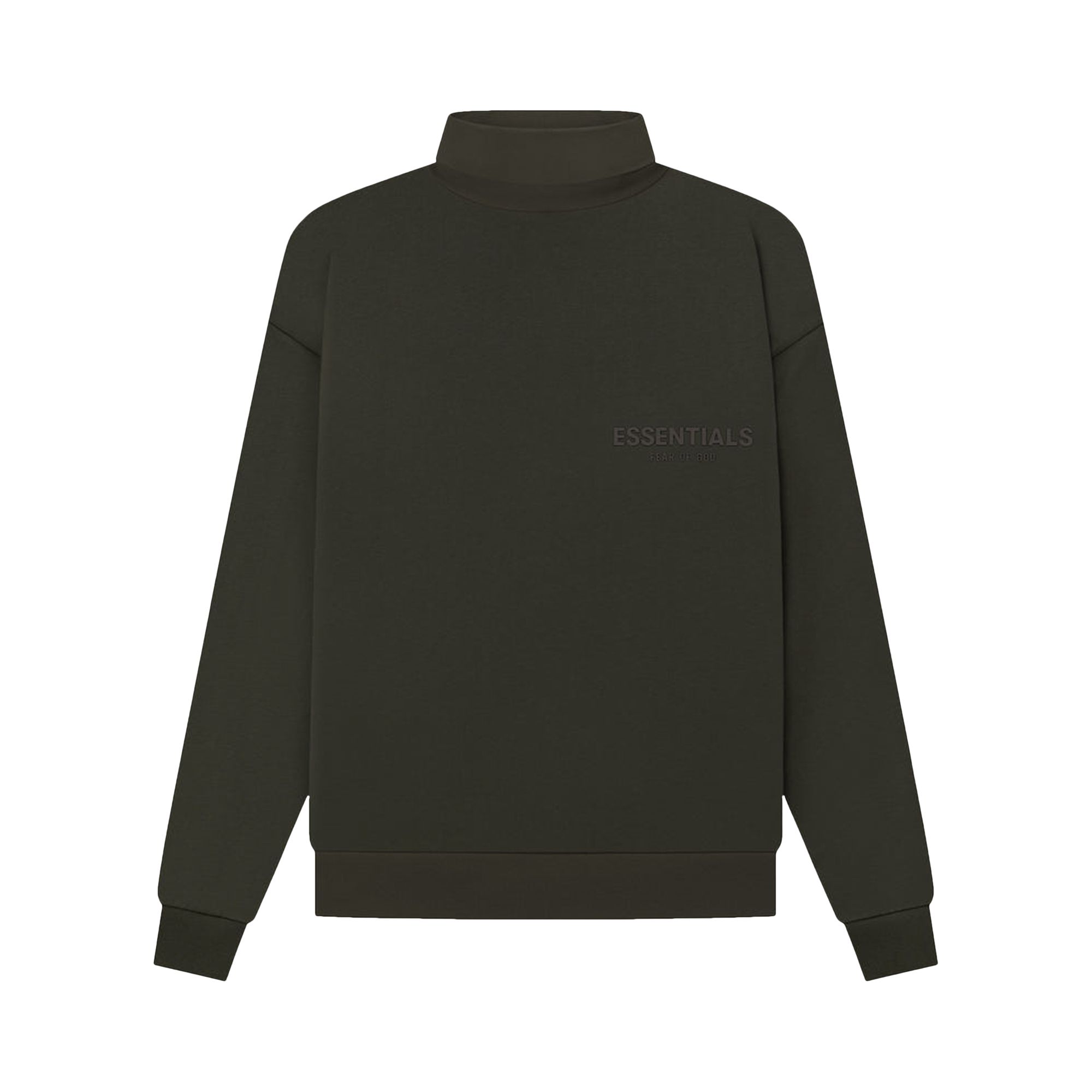 Pre-owned Essentials Fear Of God Turtleneck 'off Black'