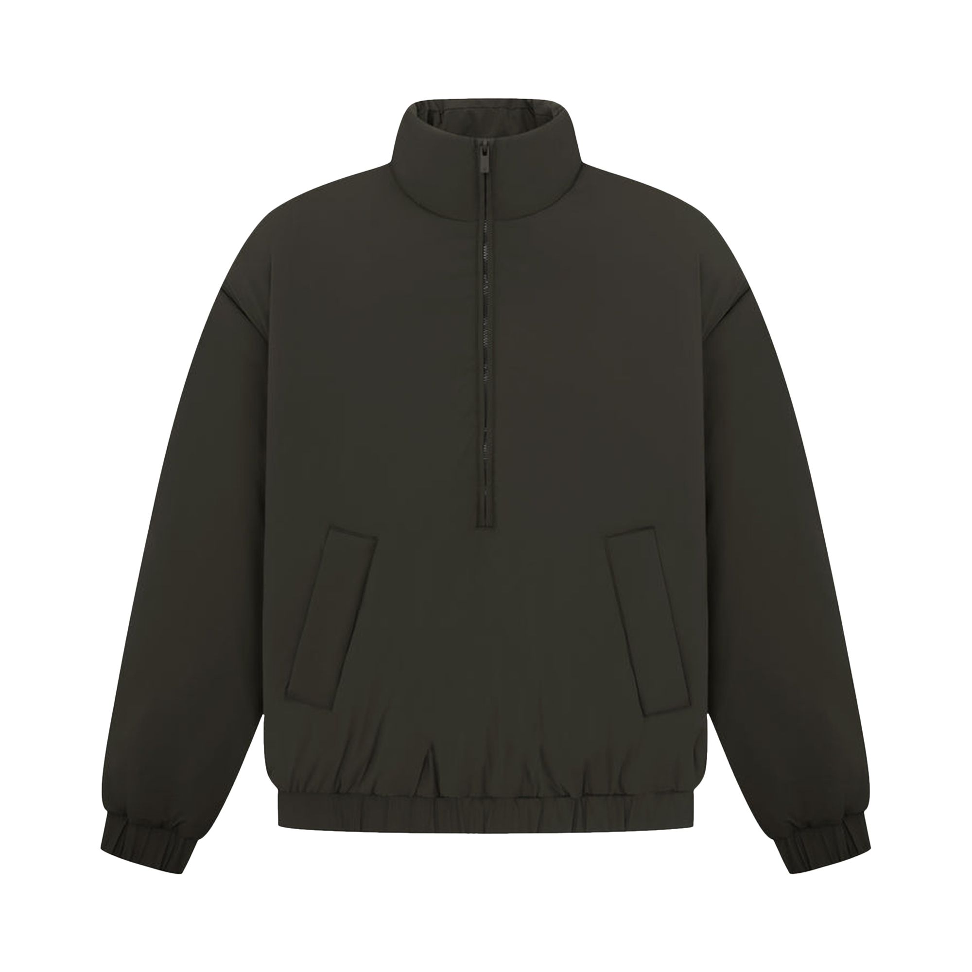Pre-owned Essentials Fear Of God Nylon Puffer Jacket 'off Black'