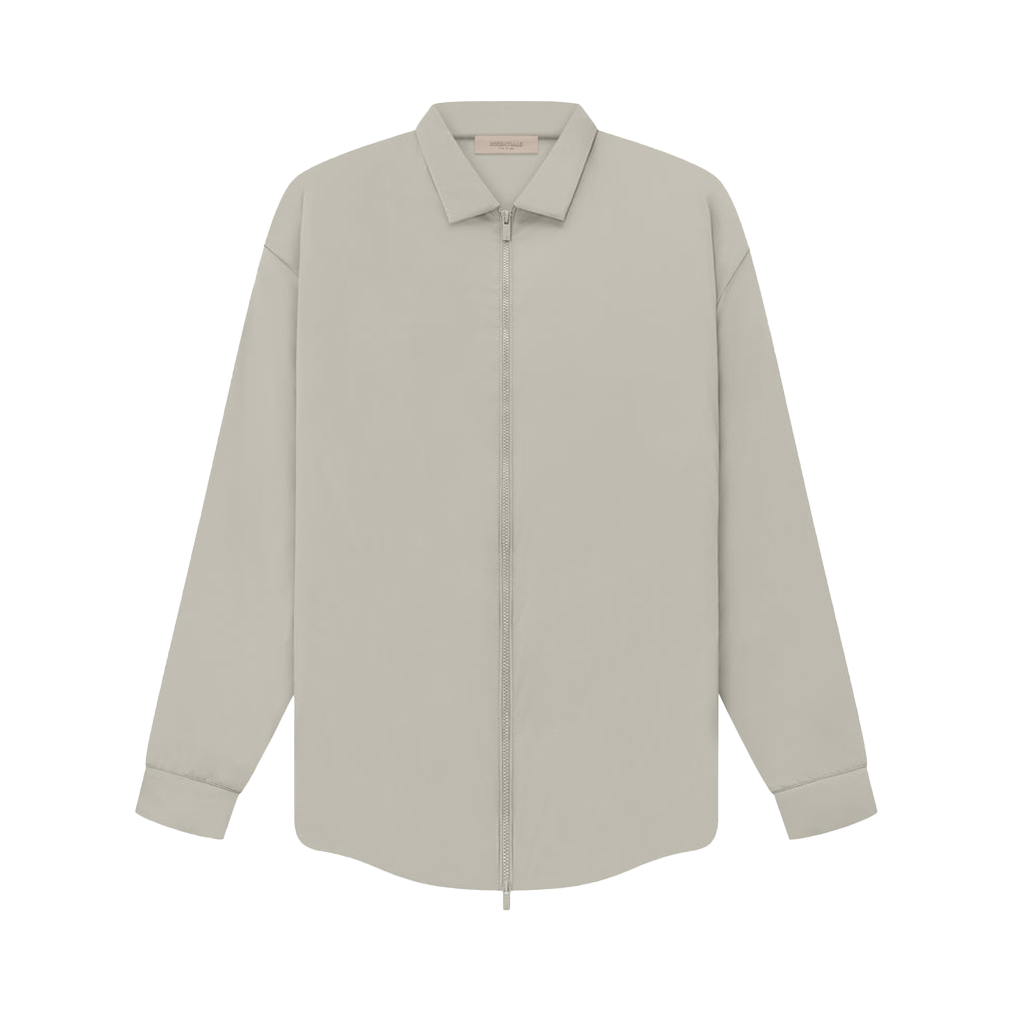 Pre-owned Essentials Fear Of God  Filled Nylon Shirt Jacket 'seal' In Grey
