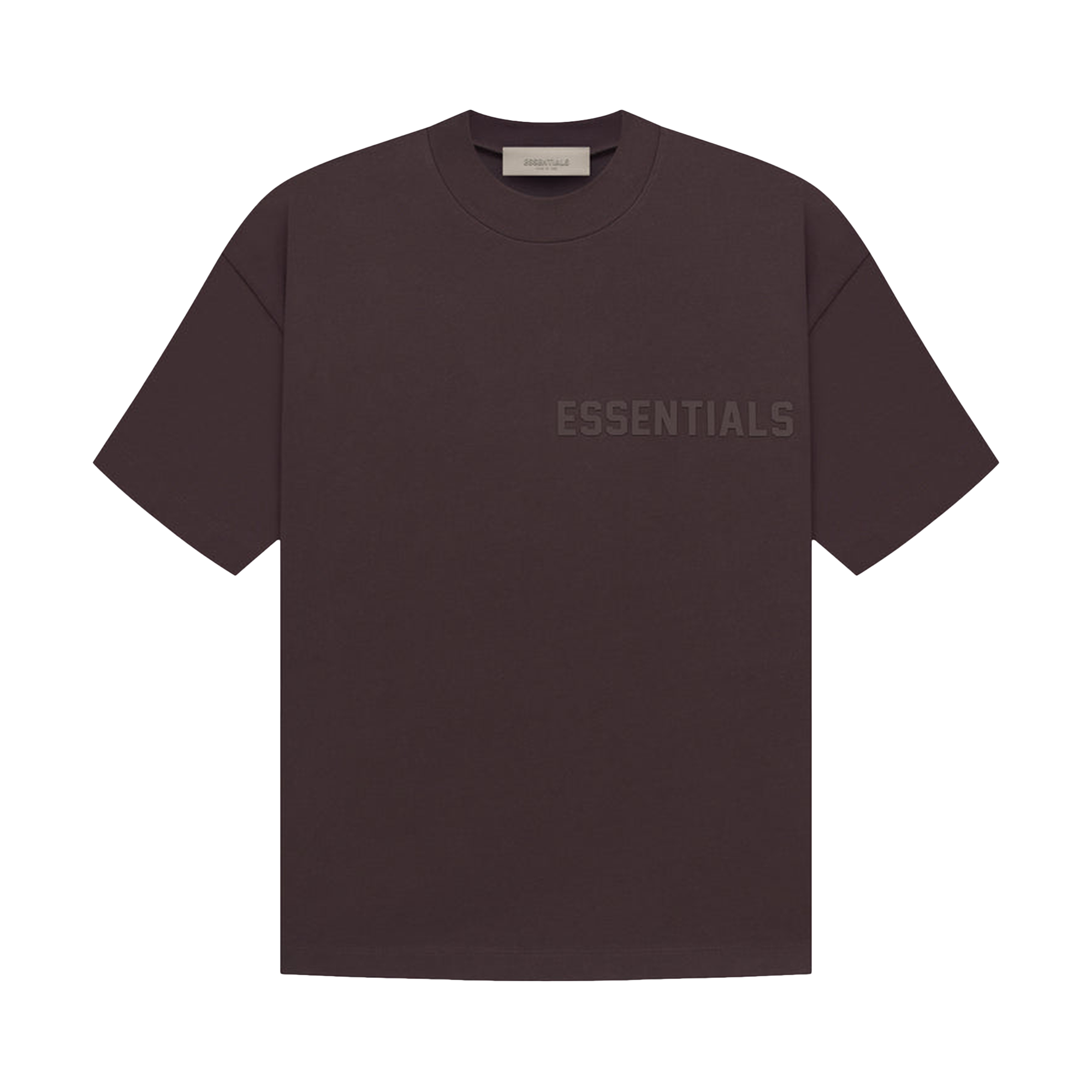 Pre-owned Essentials Fear Of God  Short-sleeve Tee 'plum' In Brown