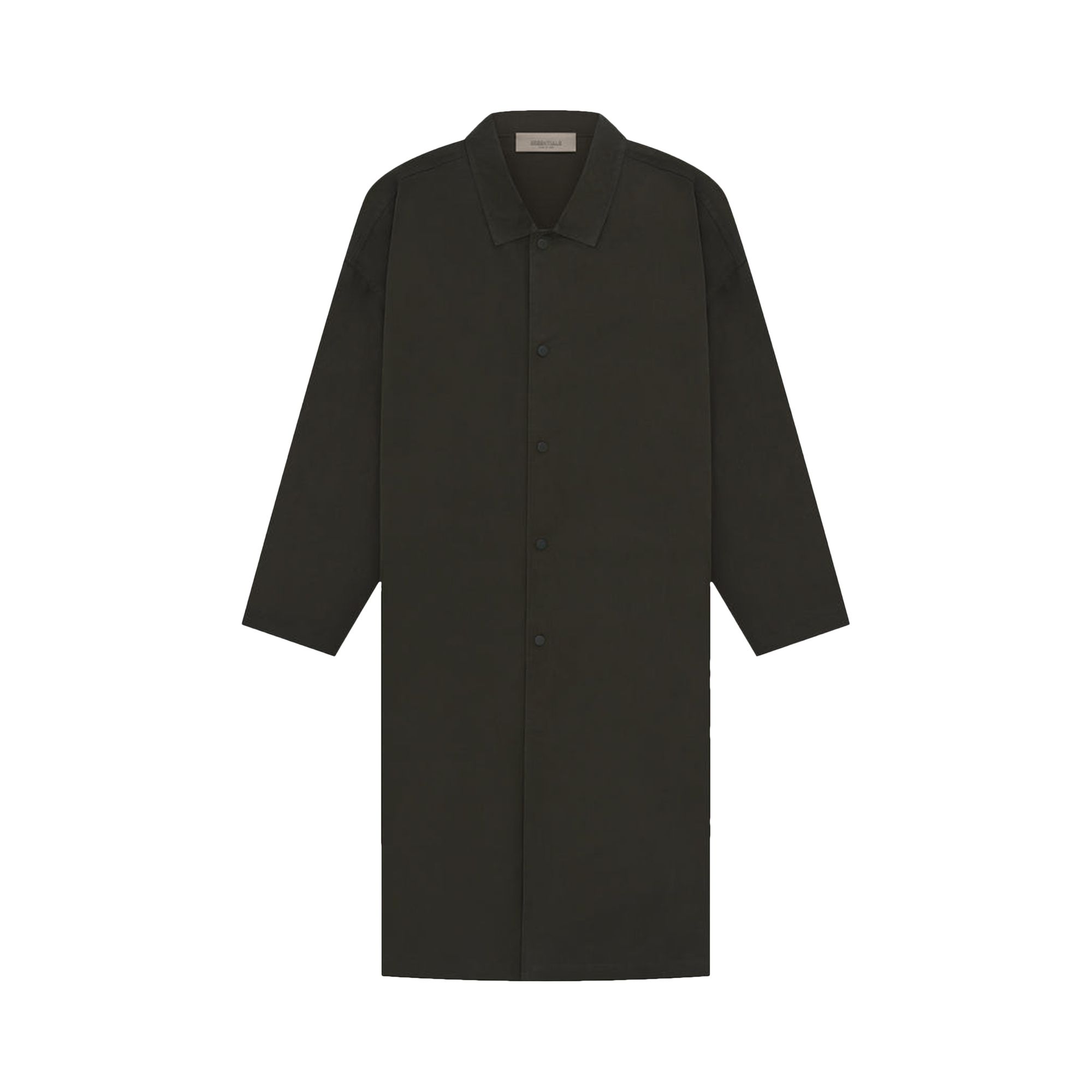 Pre-owned Essentials Fear Of God Long Coat 'off Black'