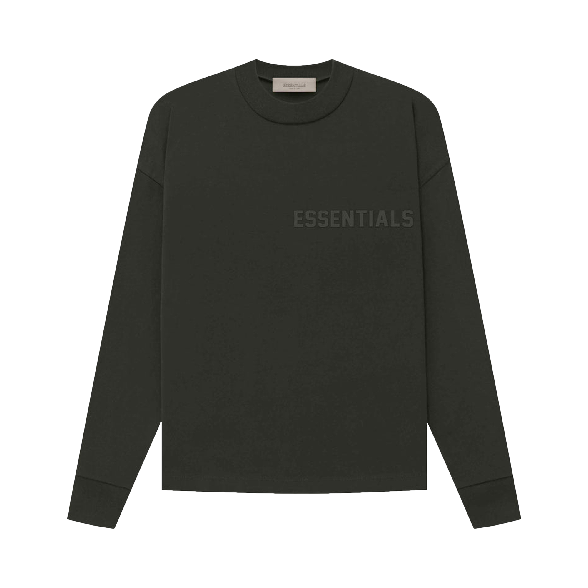 Pre-owned Essentials Fear Of God  Long-sleeve Tee 'off Black'