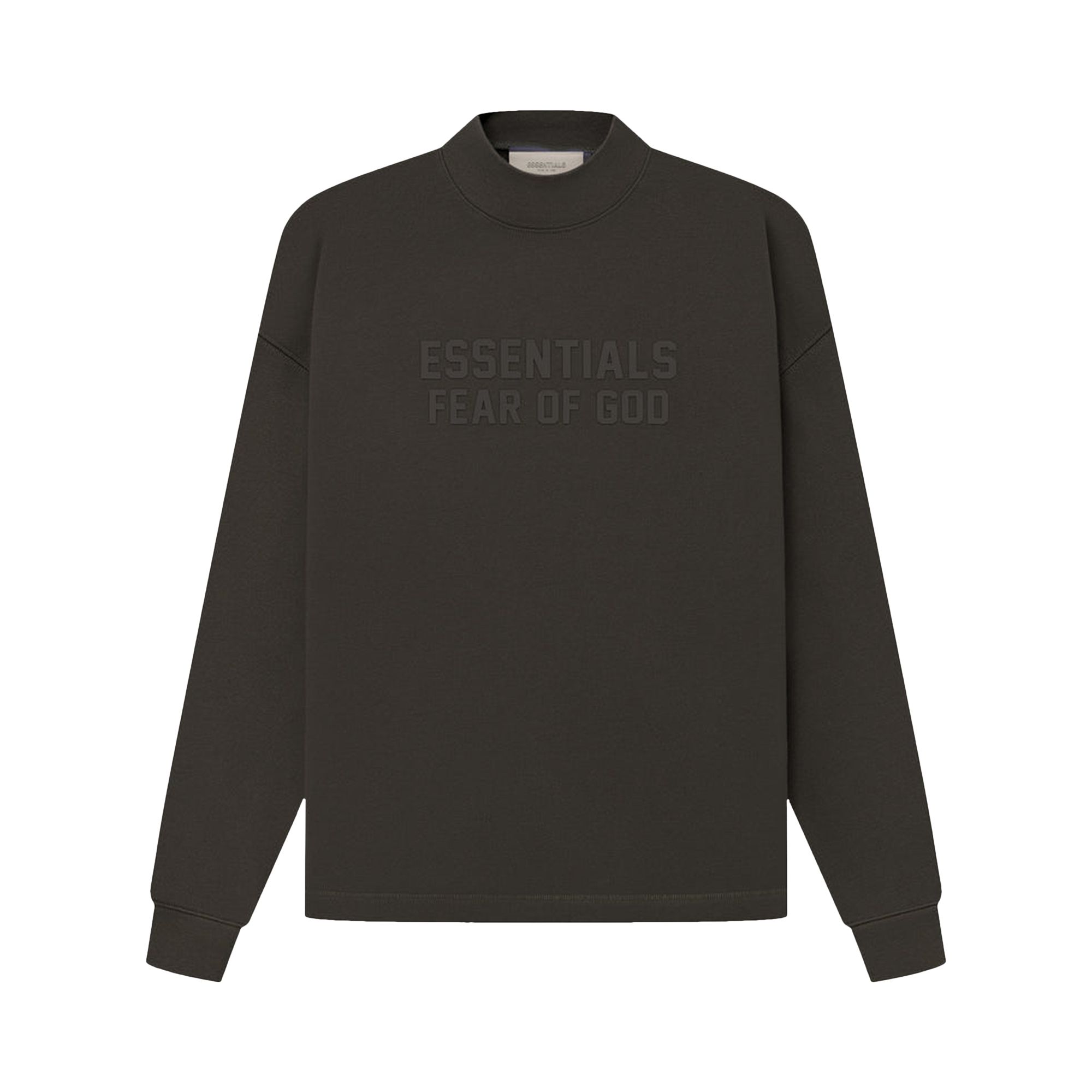Pre-owned Essentials Fear Of God Relaxed Crewneck 'off Black'