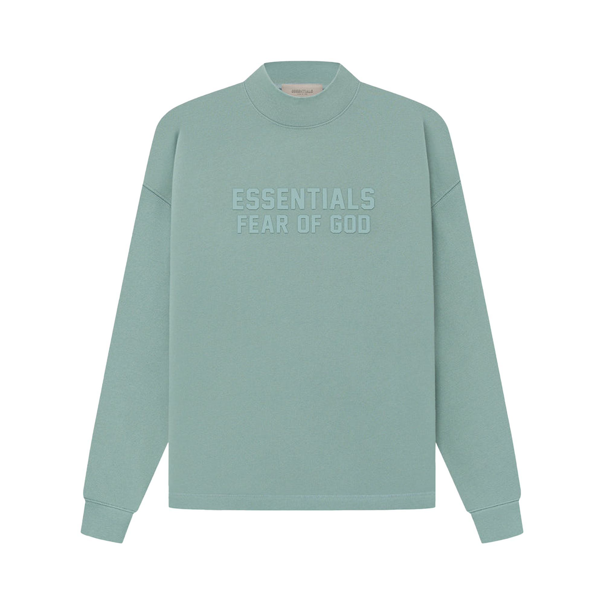 Pre-owned Essentials Fear Of God Relaxed Crewneck 'sycamore' In Green