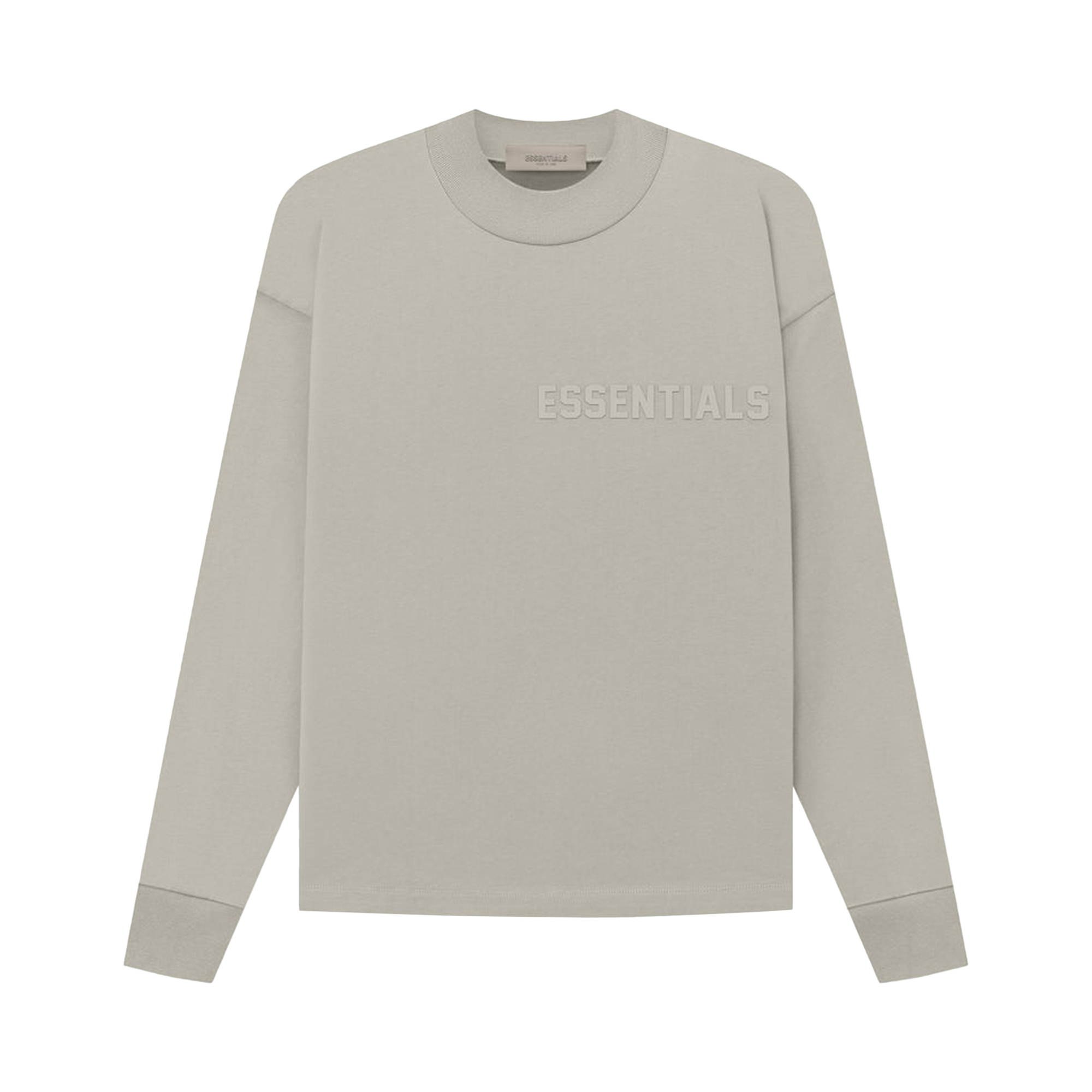 Pre-owned Essentials Fear Of God  Long-sleeve Tee 'seal' In Grey
