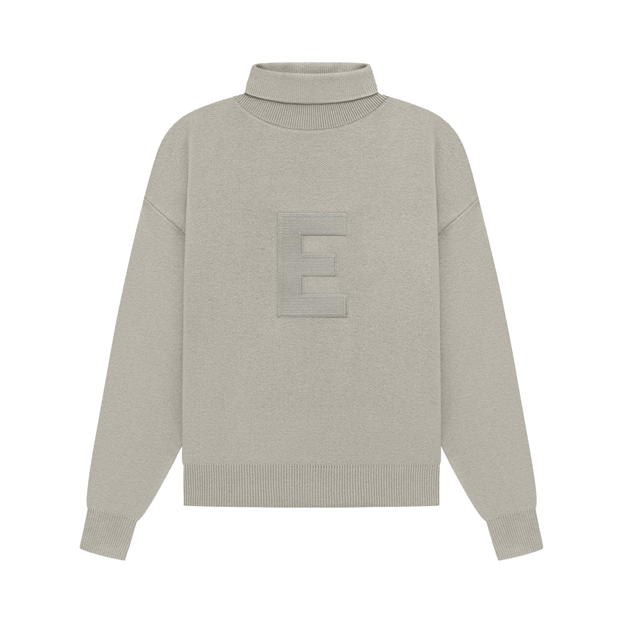 Pre-owned Essentials Fear Of God Knit Turtleneck 'seal' | Grey | Women's Size Xs