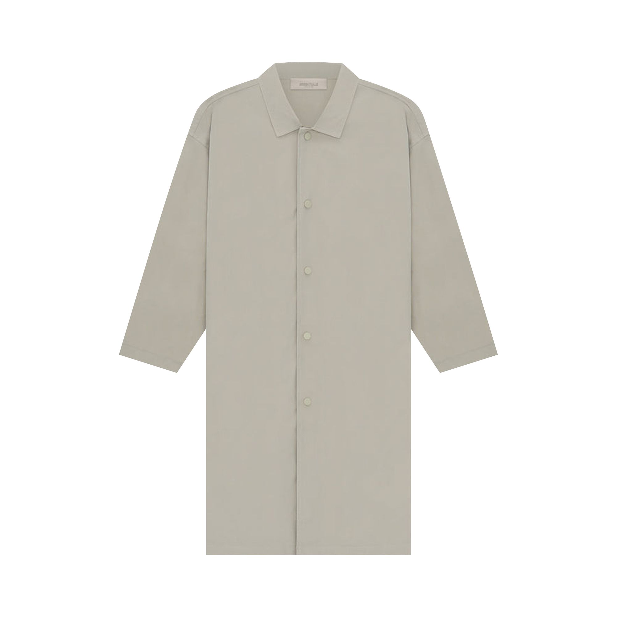 Pre-owned Essentials Fear Of God  Kids Long Coat 'seal' | Grey | Kid's Size 12