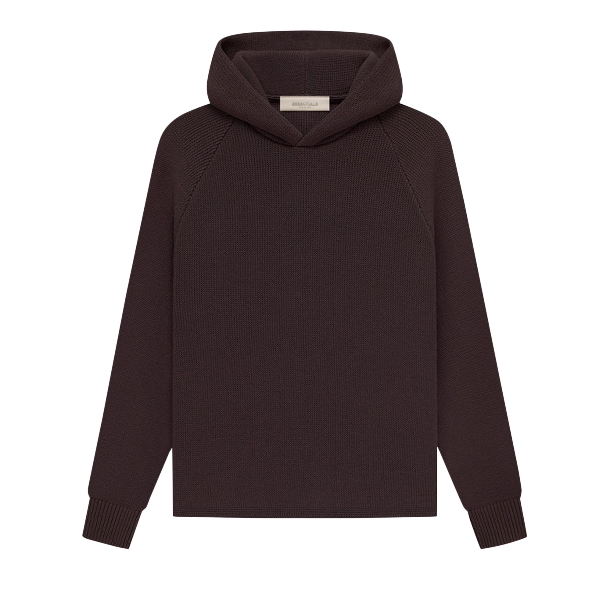 Fear of God Essentials Kids Knit Hoodie 'Plum' | Brown | Kid's Size -4.5