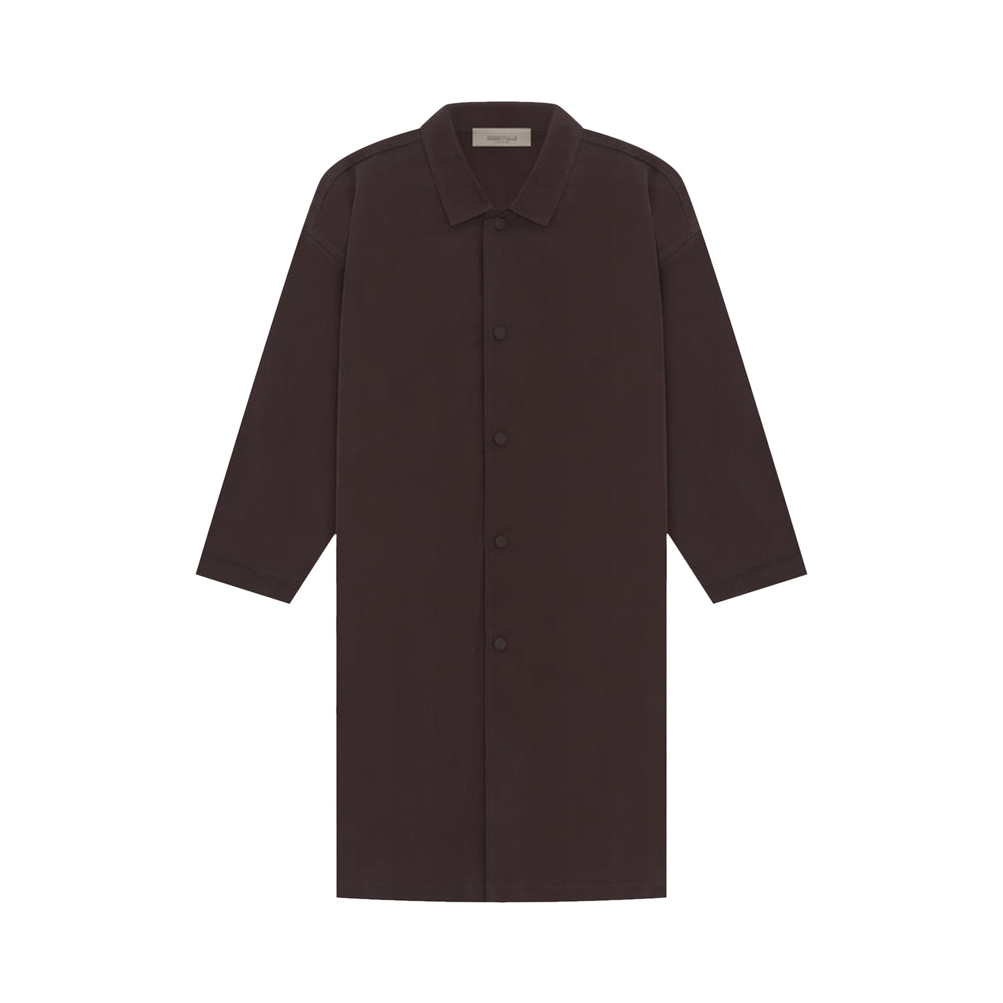 Pre-owned Essentials Fear Of God  Kids Long Coat 'plum' | Brown | Kid's Size 12