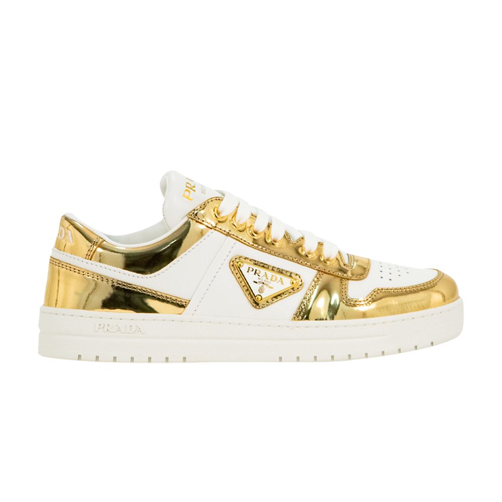 Pre-owned Prada Wmns Downtown Leather 'platinum Gold' | White | Women's Size 9