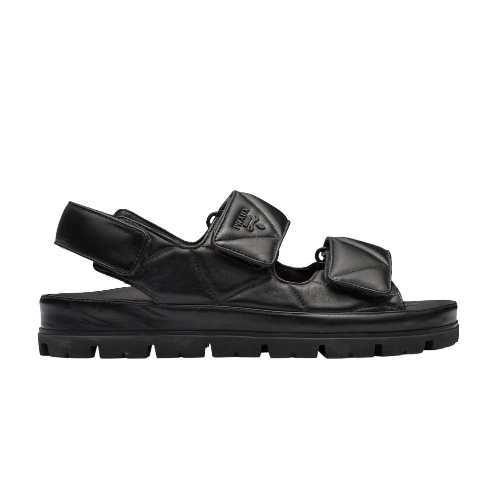 Pre-owned Prada Wmns Padded Nappa Sandal 'black'