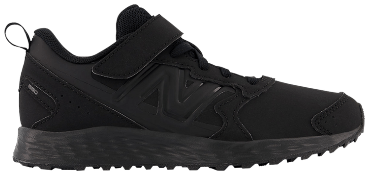 New Balance Fresh Foam 650v1 Bungee Lace Top Strap Big Kid Wide Triple Black