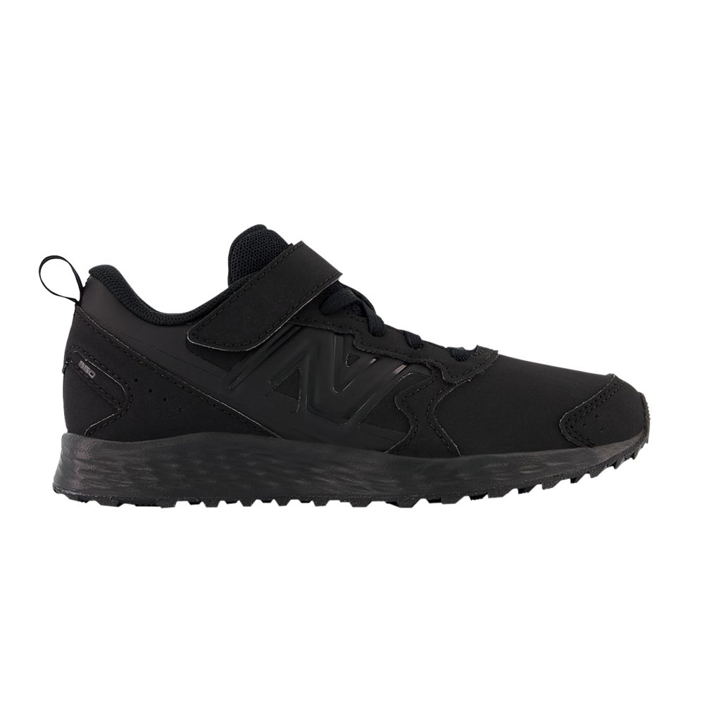 New Balance Fresh Foam 650v1 Bungee Lace Top Strap Big Kid Wide 'Triple Black' | Kid's Size 11.5 - YA650BB1-W