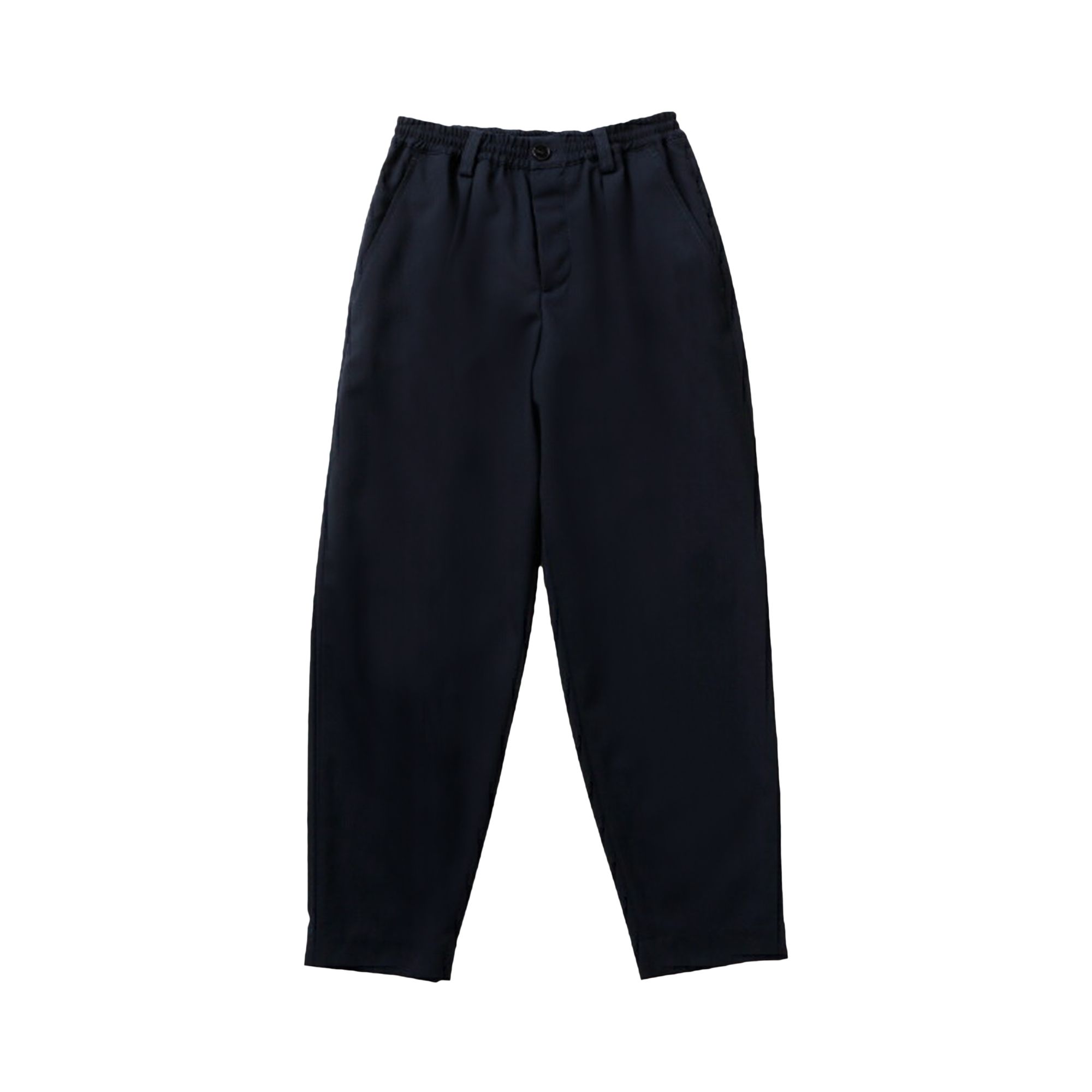 Pre-owned Marni Tropical Wool Cropped Drawstring Pants 'blublack' | Blue | Men's Size 58