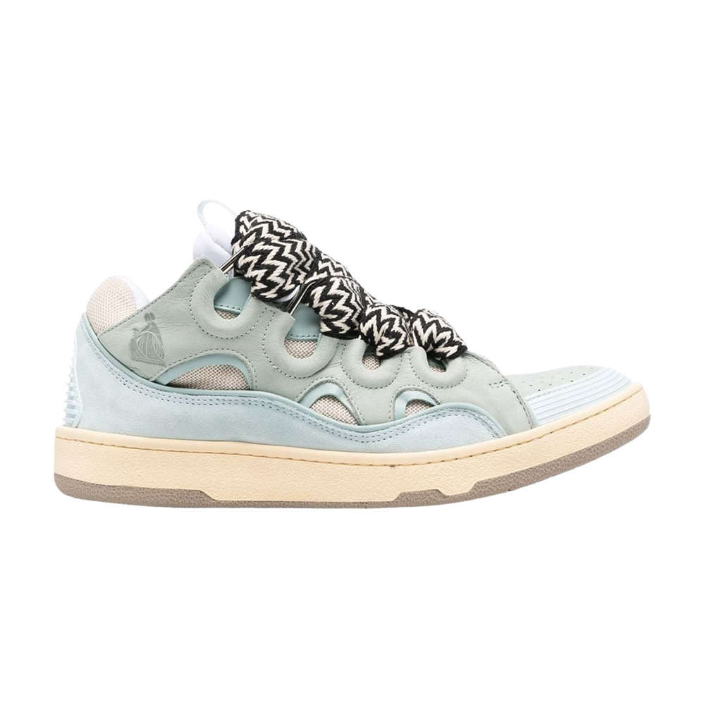 Pre-owned Lanvin Curb Sneaker 'light Blue' In White