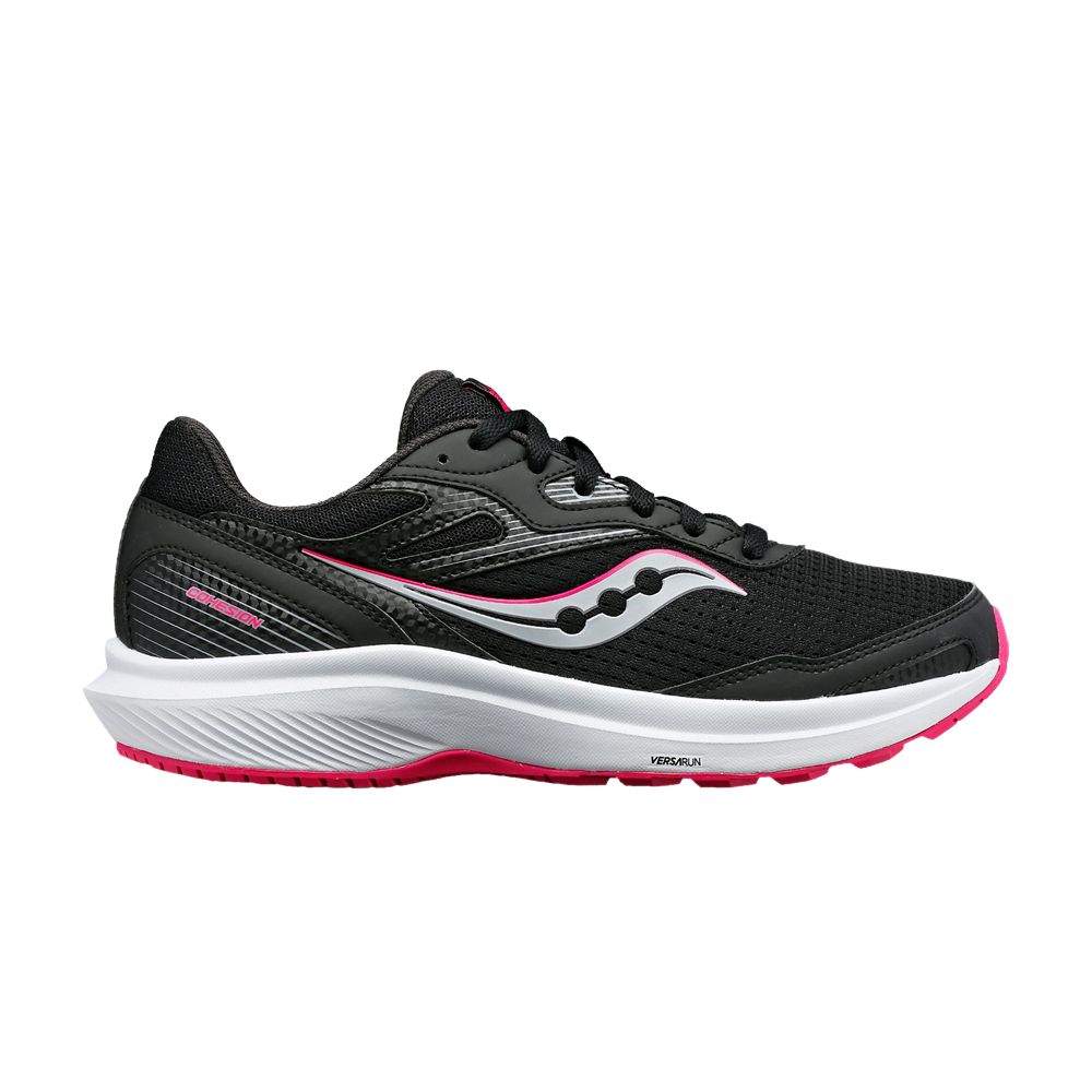 Pre-owned Saucony Wmns Cohesion 16 'black Fuchsia'