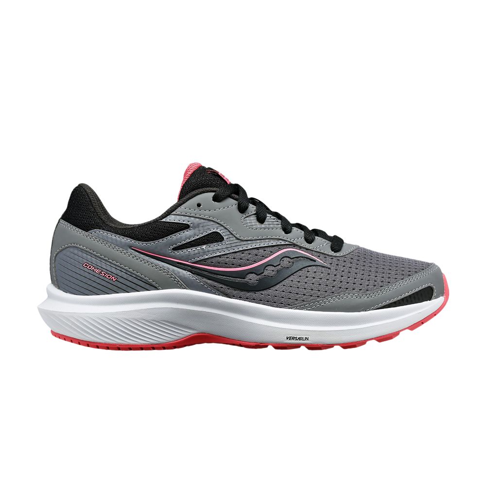 Pre-owned Saucony Wmns Cohesion 16 'charcoal Petal' In Grey