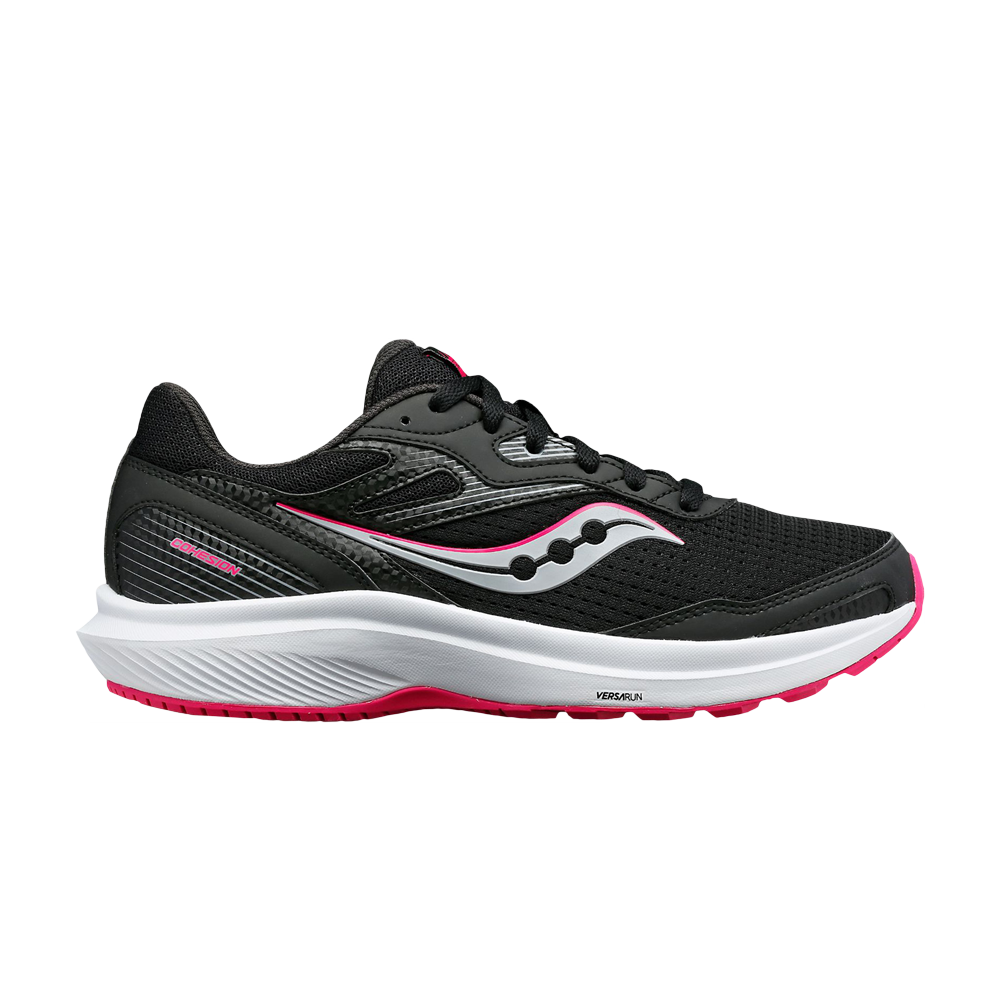Pre-owned Saucony Wmns Cohesion 16 Wide 'black Fuchsia'