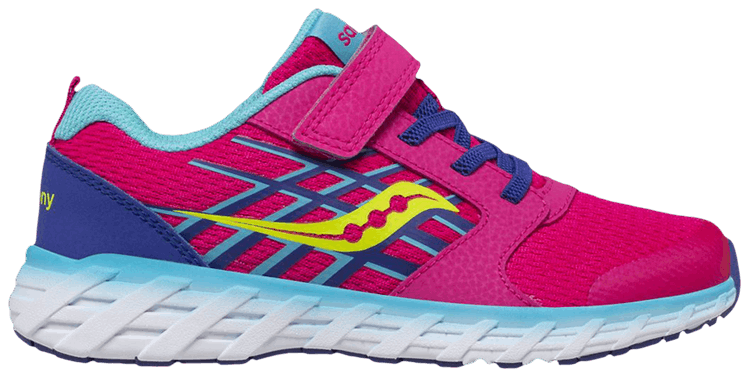 Saucony Wind 20 AC Big Kid Pink Blue Green