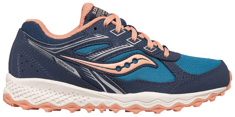 Saucony Cohesion TR14 Lace Big Kid Navy Teal Coral