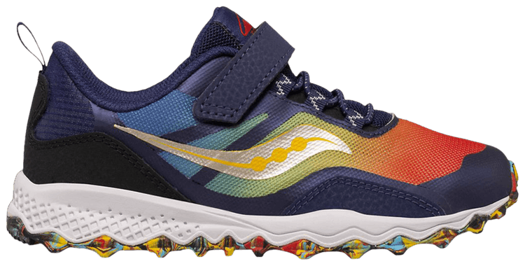 Saucony Peregrine 12 Shield AC Big Kid Blue Rainbow