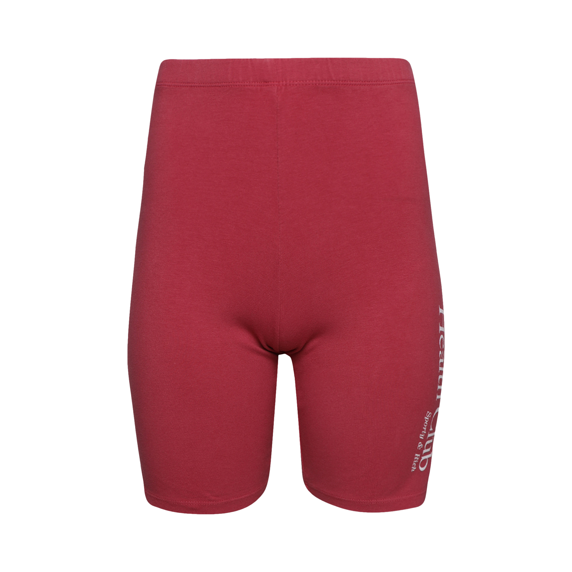 Pre-owned Sporty And Rich Sporty & Rich Athletic Club Cycling Shorts 'hibiscus/white'