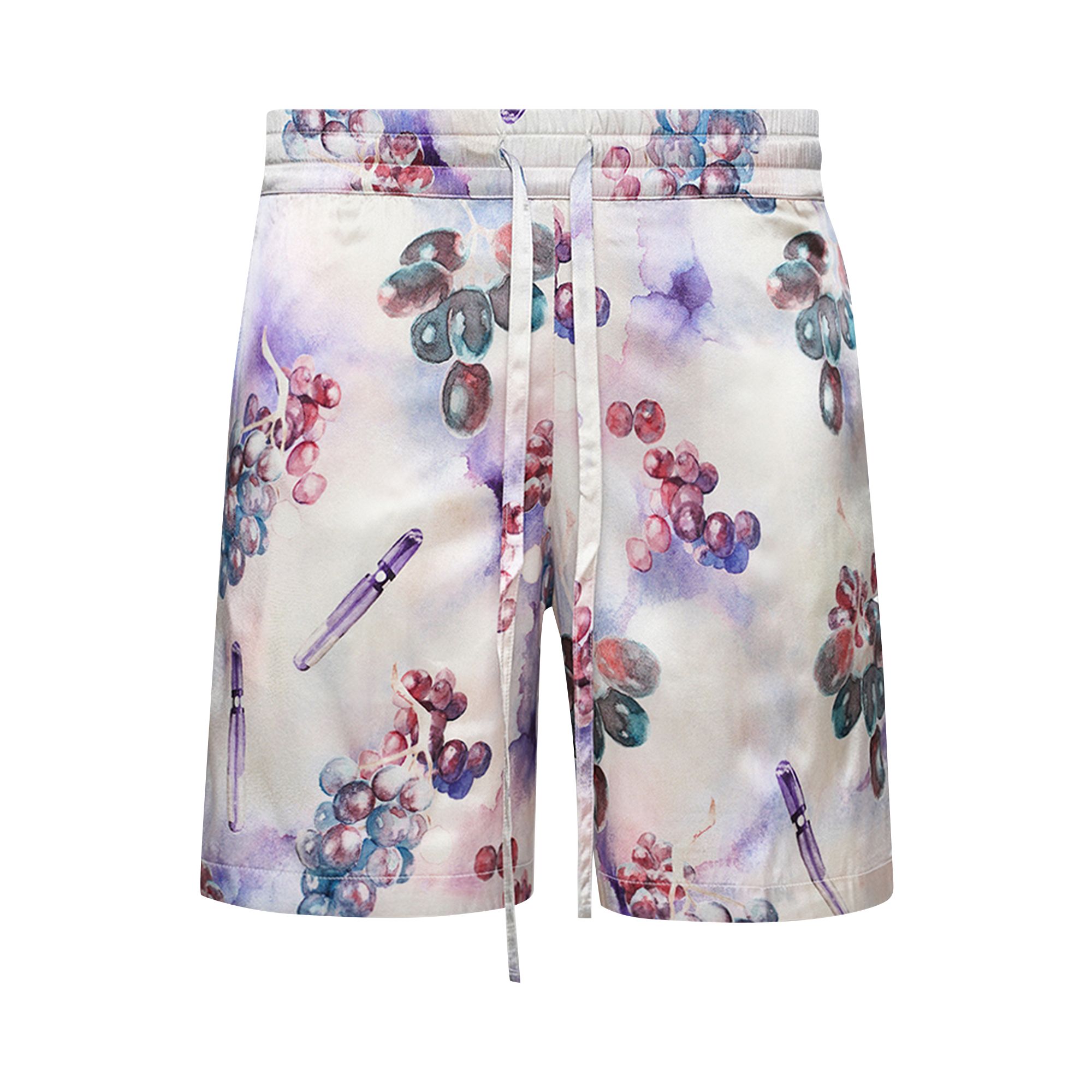 Pre-owned Nahmias Grape Swishers Silk Shorts 'grape Print' In Purple