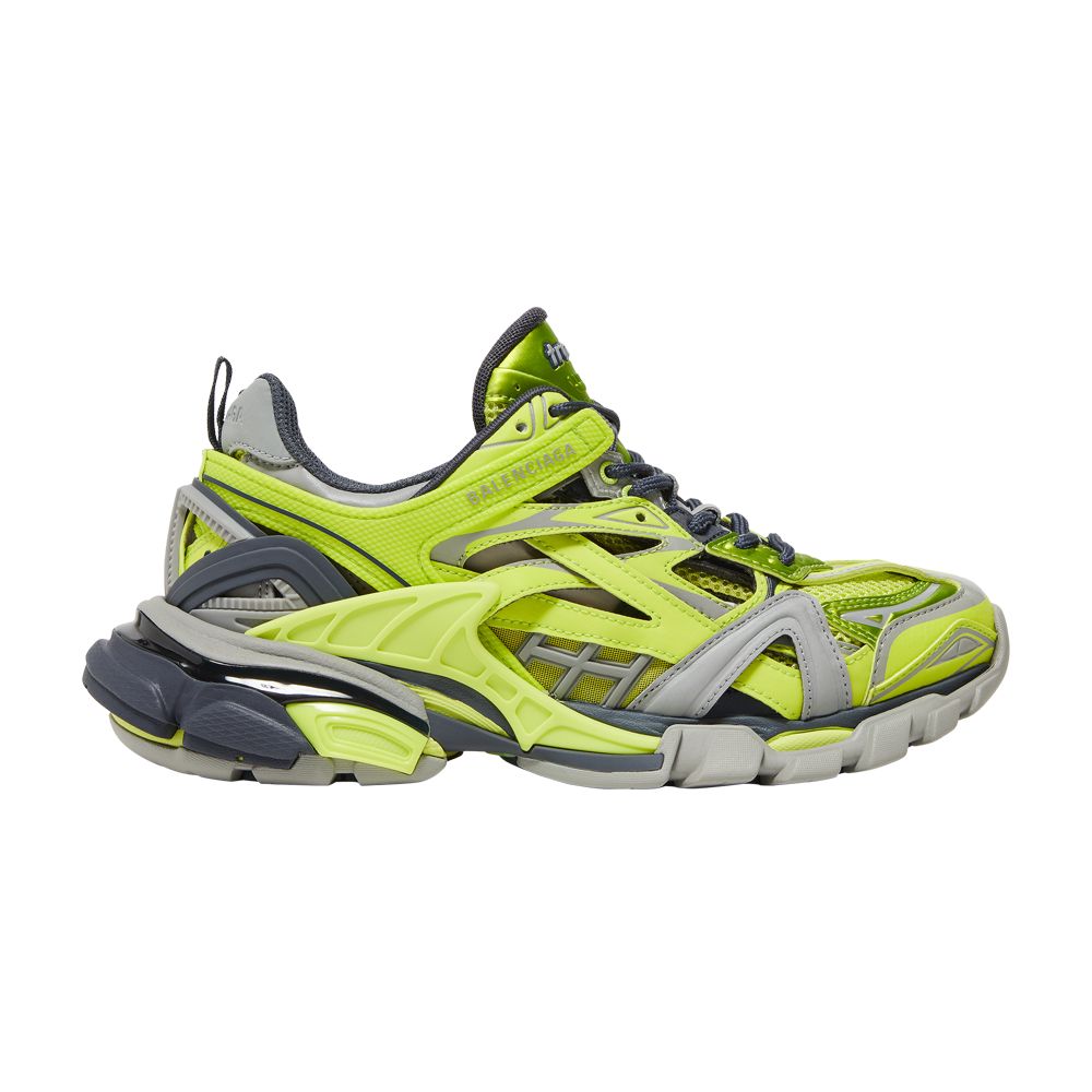 Pre-owned Balenciaga Wmns Track.2 Sneaker 'grey Neon Yellow' | Women's Size 35