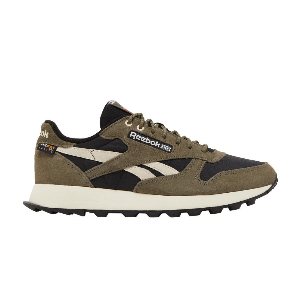 Pre-owned Reebok Classic Leather 'black Army Green'