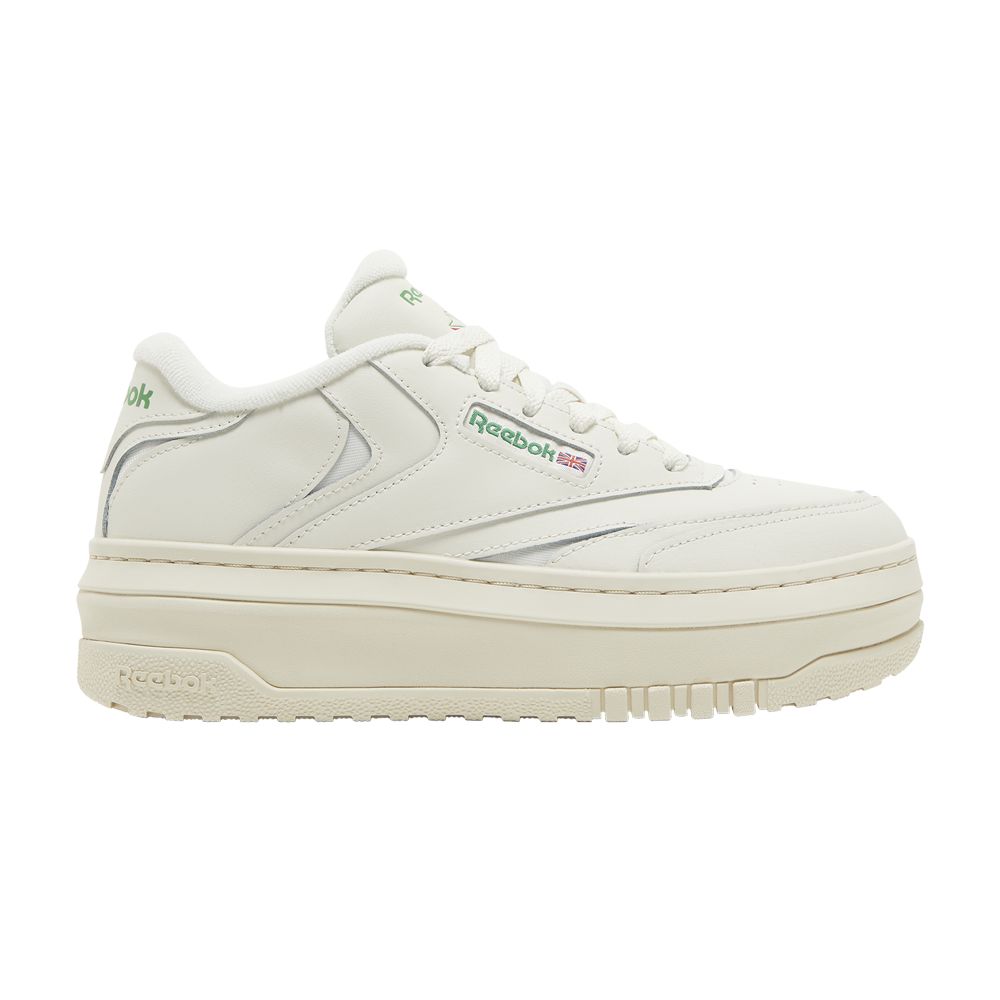 Pre-owned Reebok Wmns Club C Extra 'chalk Glen Green' In Cream