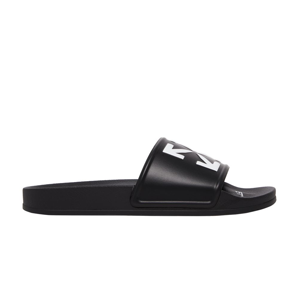 Off-White Off-White Logo Print Slide 'Black White' | Men's Size 39