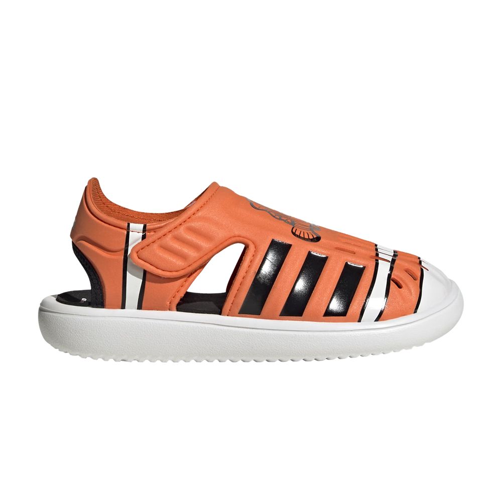 Pre-owned Adidas Originals Adidas Disney X Summer Closed Toe Water Sandal J 'finding Nemo' | Orange | Kid's Size 11.5