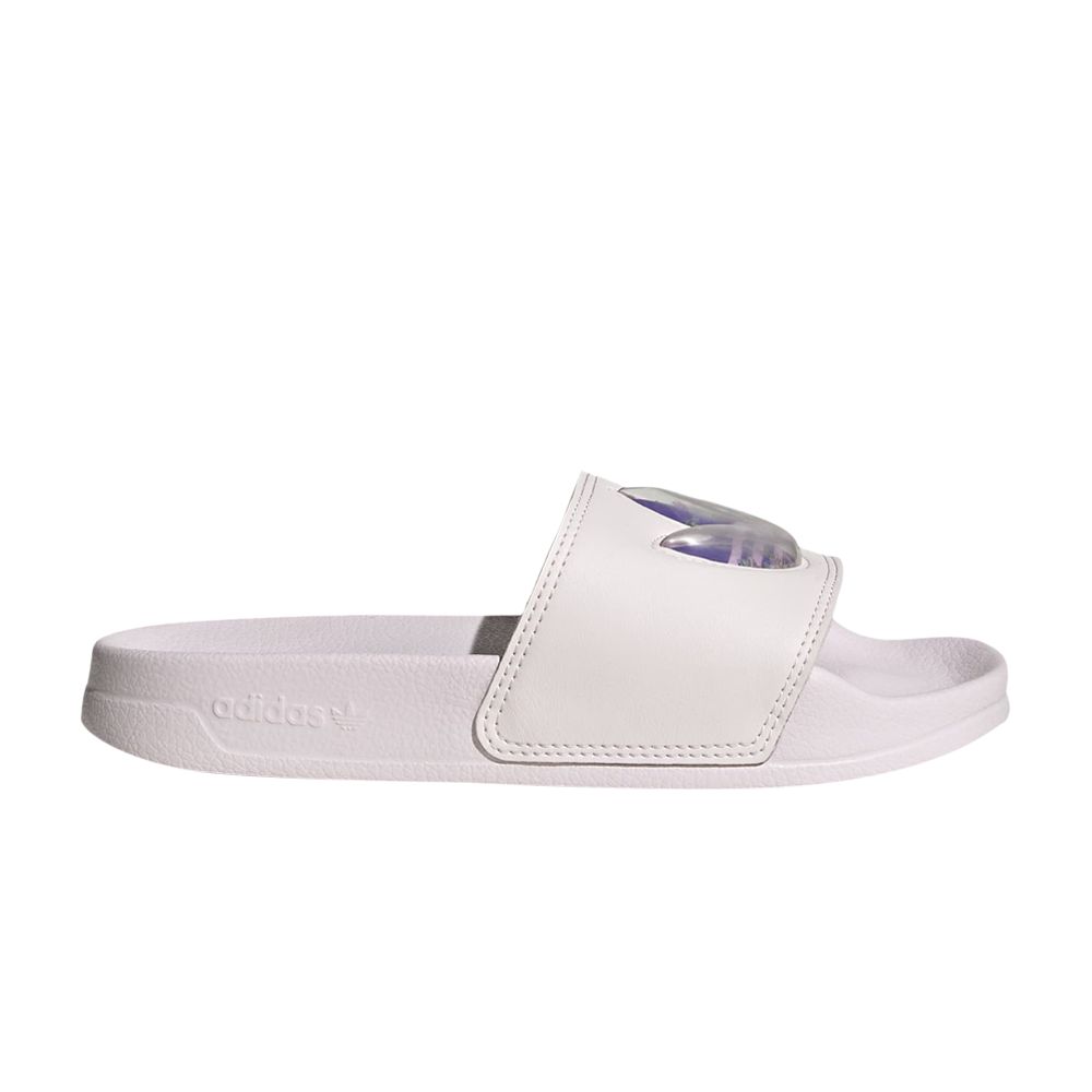 Pre-owned Adidas Originals Adidas Adilette Lite Slide J 'almost Pink Floating Trefoils' | Kid's Size 5.5