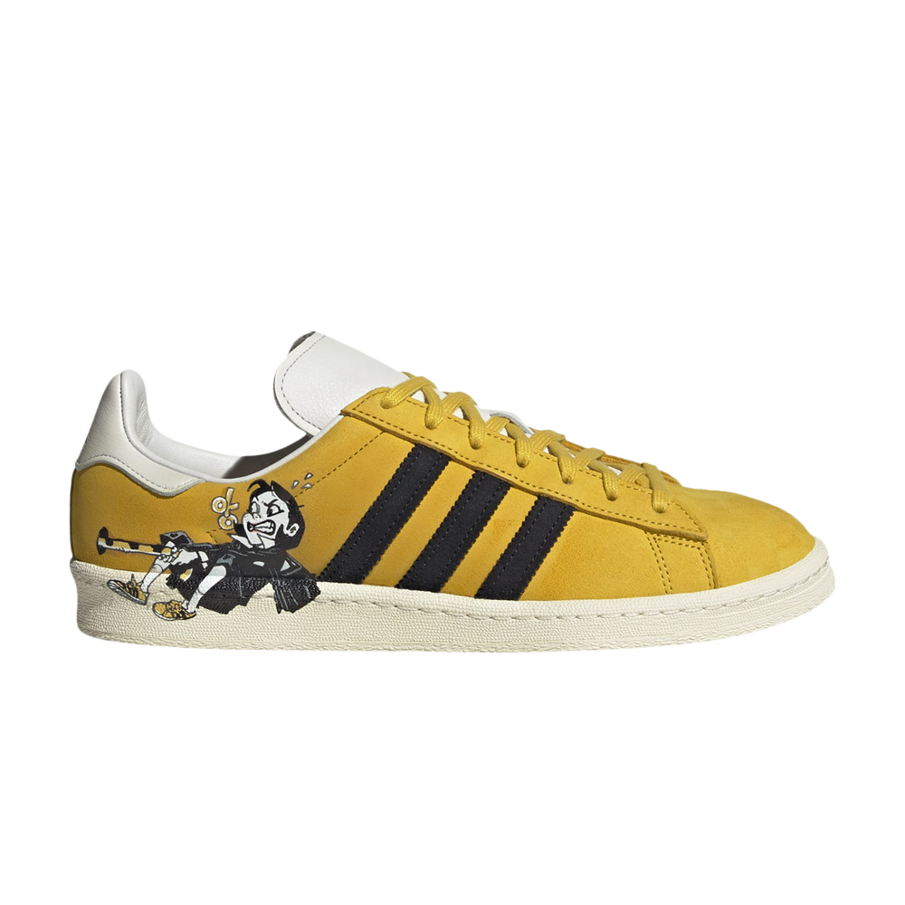 Pre-owned Adidas Originals Kasina X Kim Jung Gi X Campus 'the Master; With Friends' In Yellow