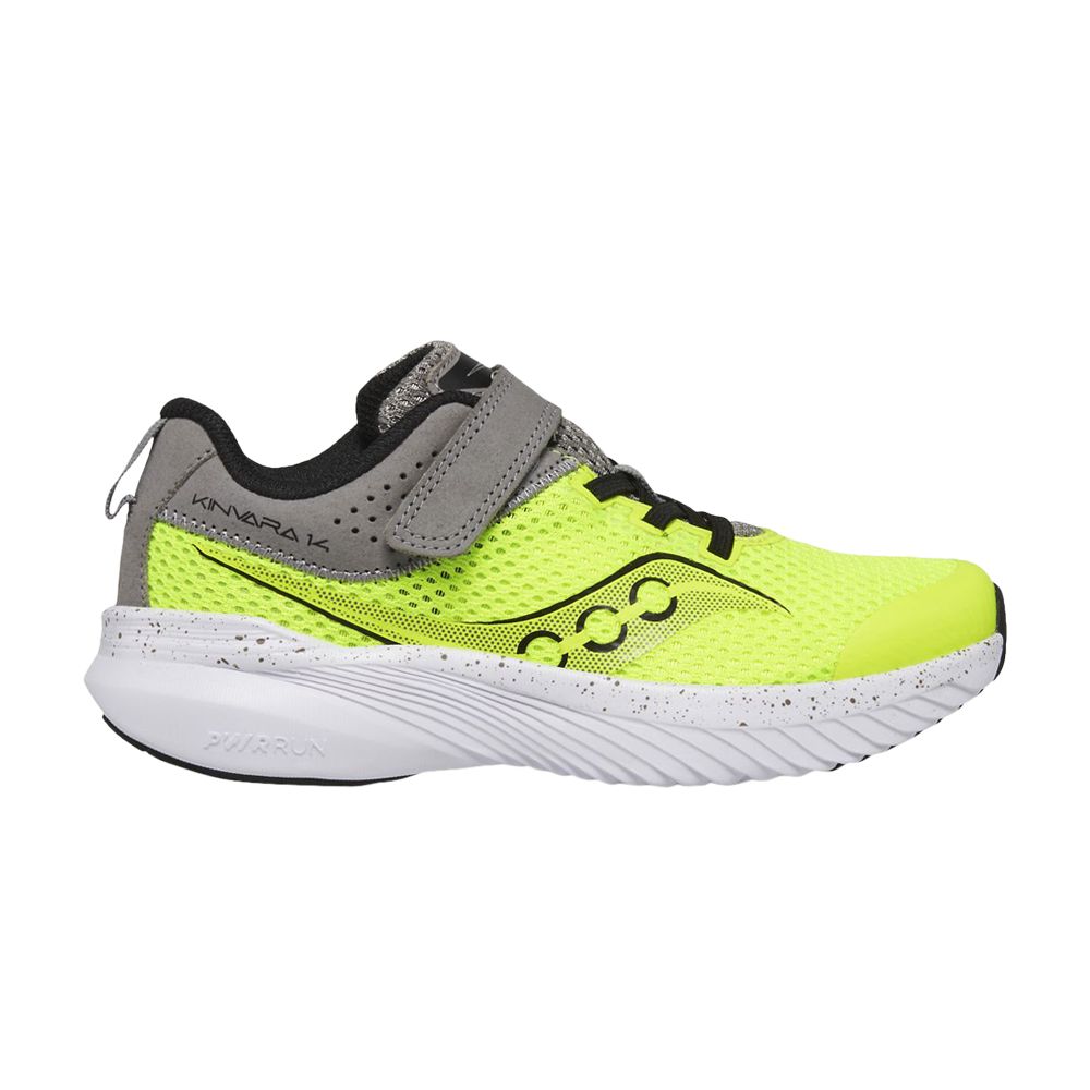 Pre-owned Saucony Kinvara 14 A/c Big Kid 'citron Grey' | Yellow | Kid's Size 12