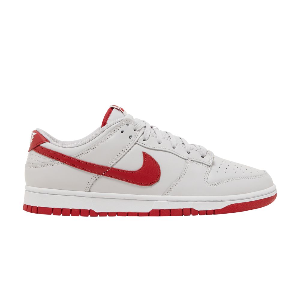 NIKE DUNK LOW 'VAST GREY VARSITY RED'