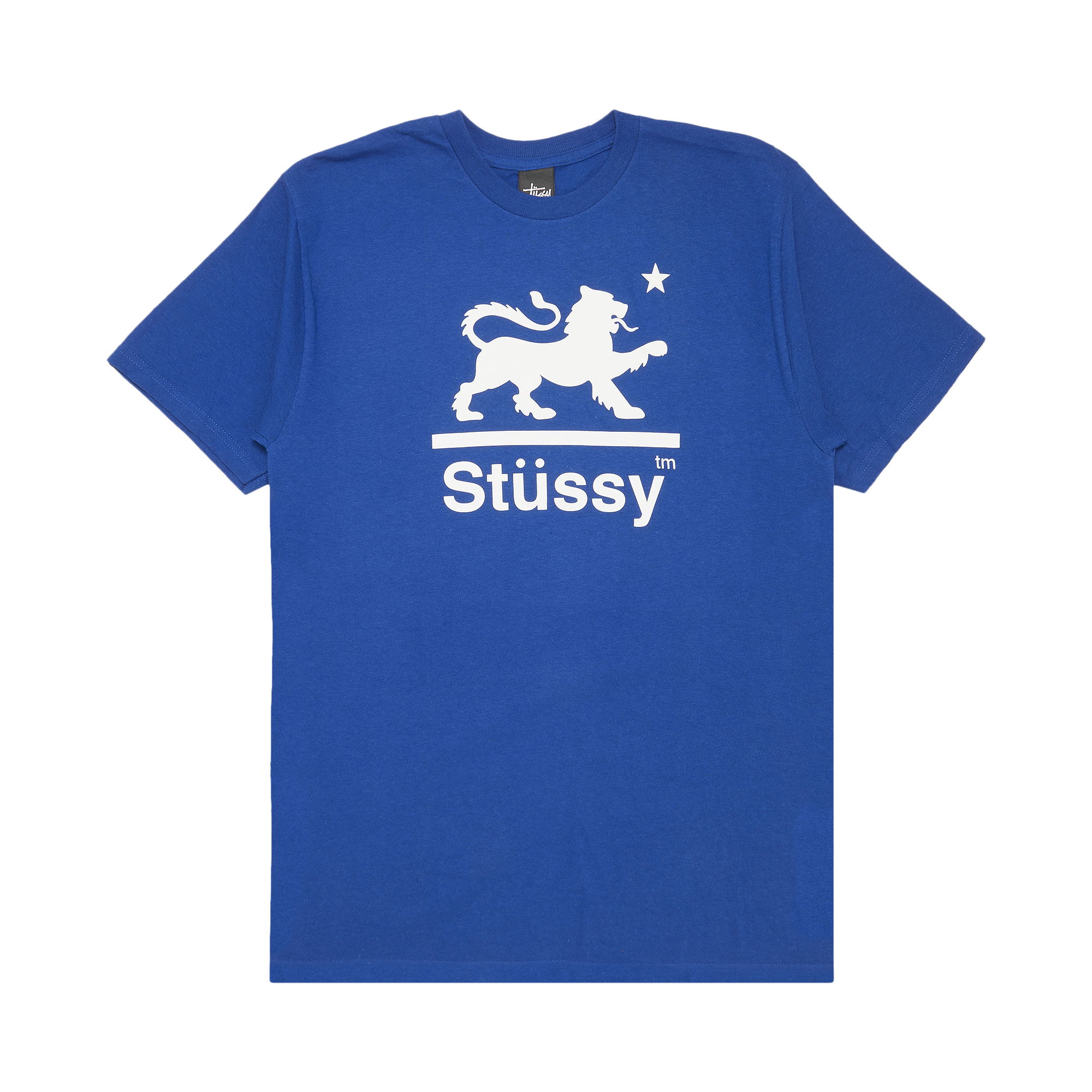 Pre-owned Stussy Lion Republic Tee 'blue'