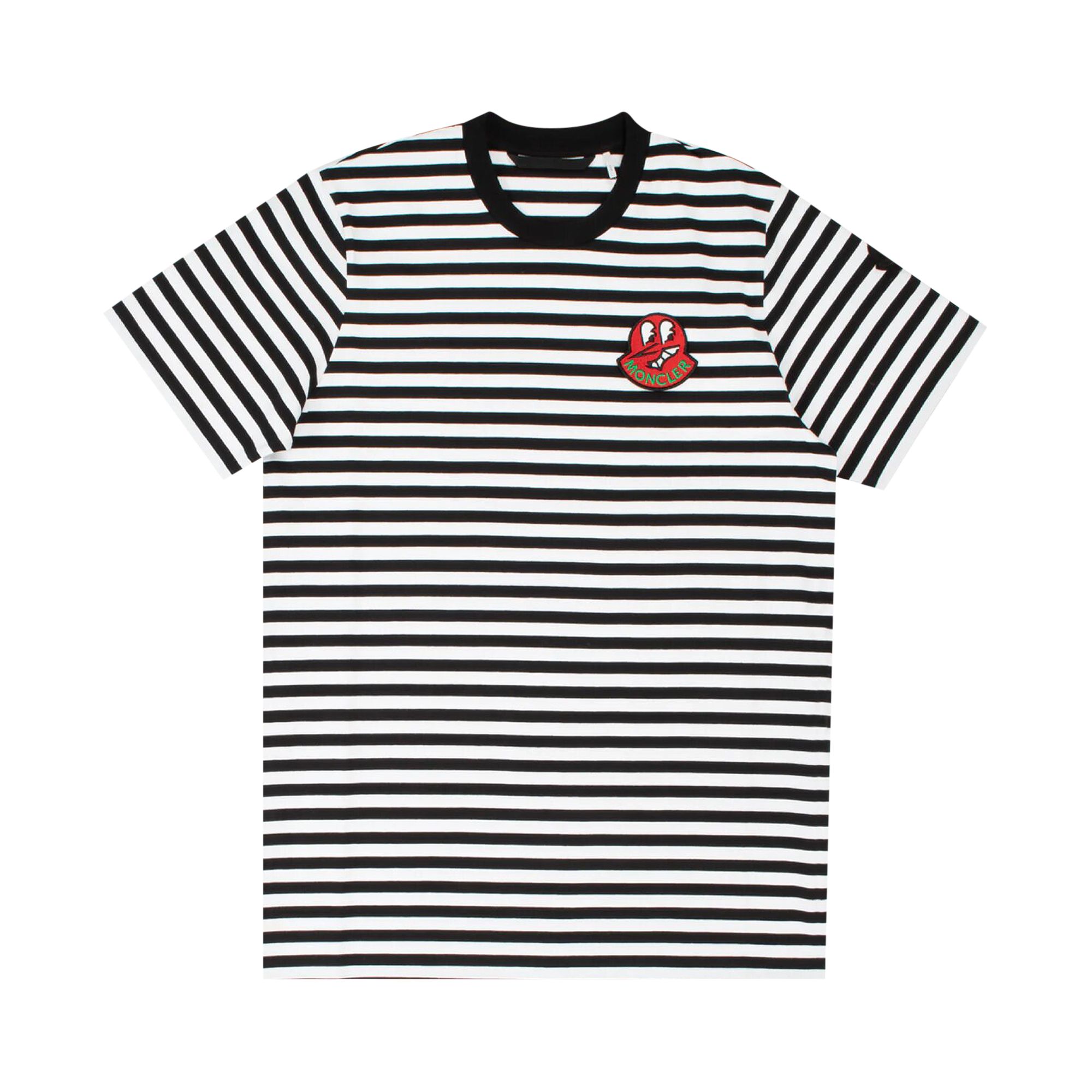 Pre-owned Moncler Logo Patch T-shirt 'dark Grey'