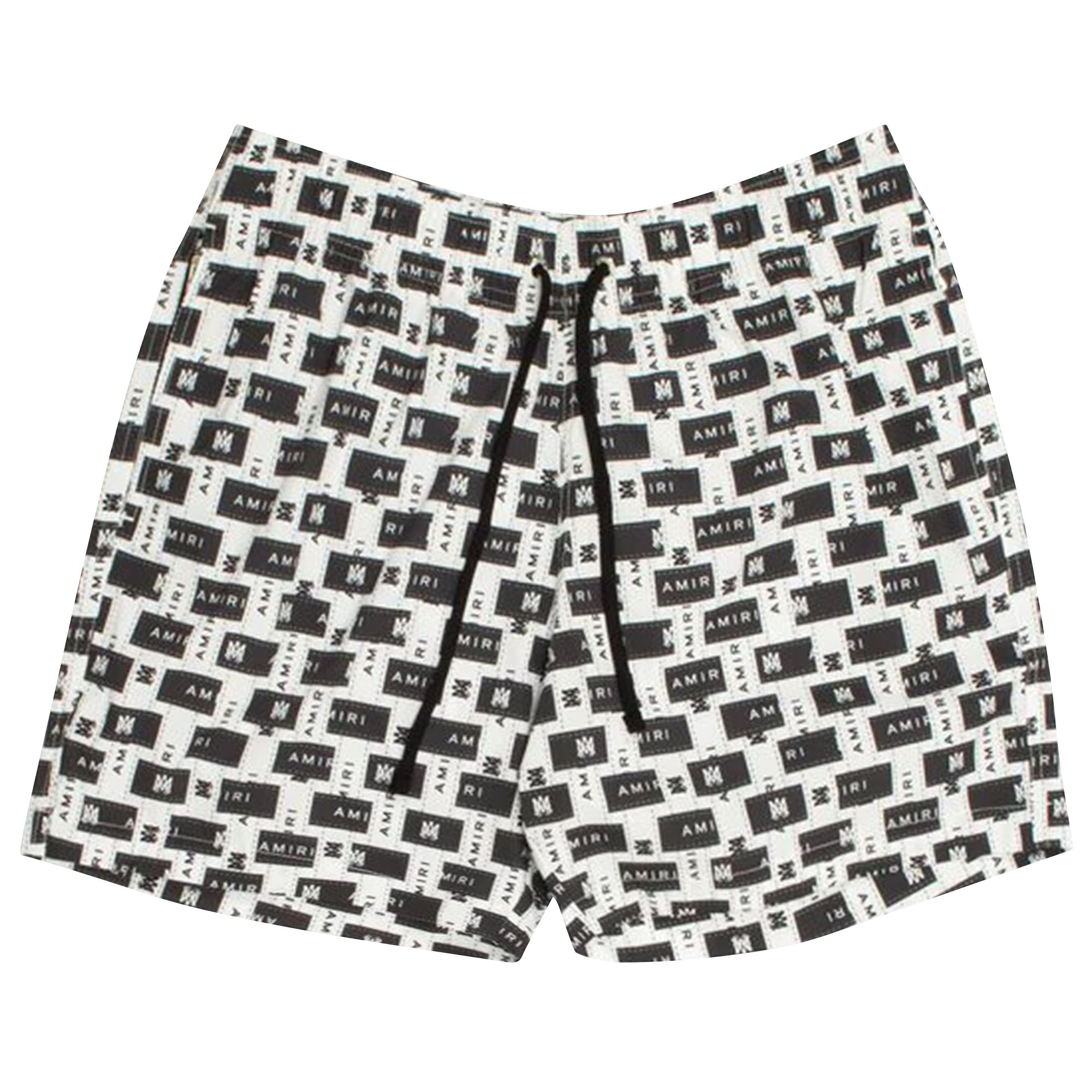 Pre-owned Amiri Interweave Swimtrunk 'black/white' | Multi-color | Men's Size Xl In Multicolor