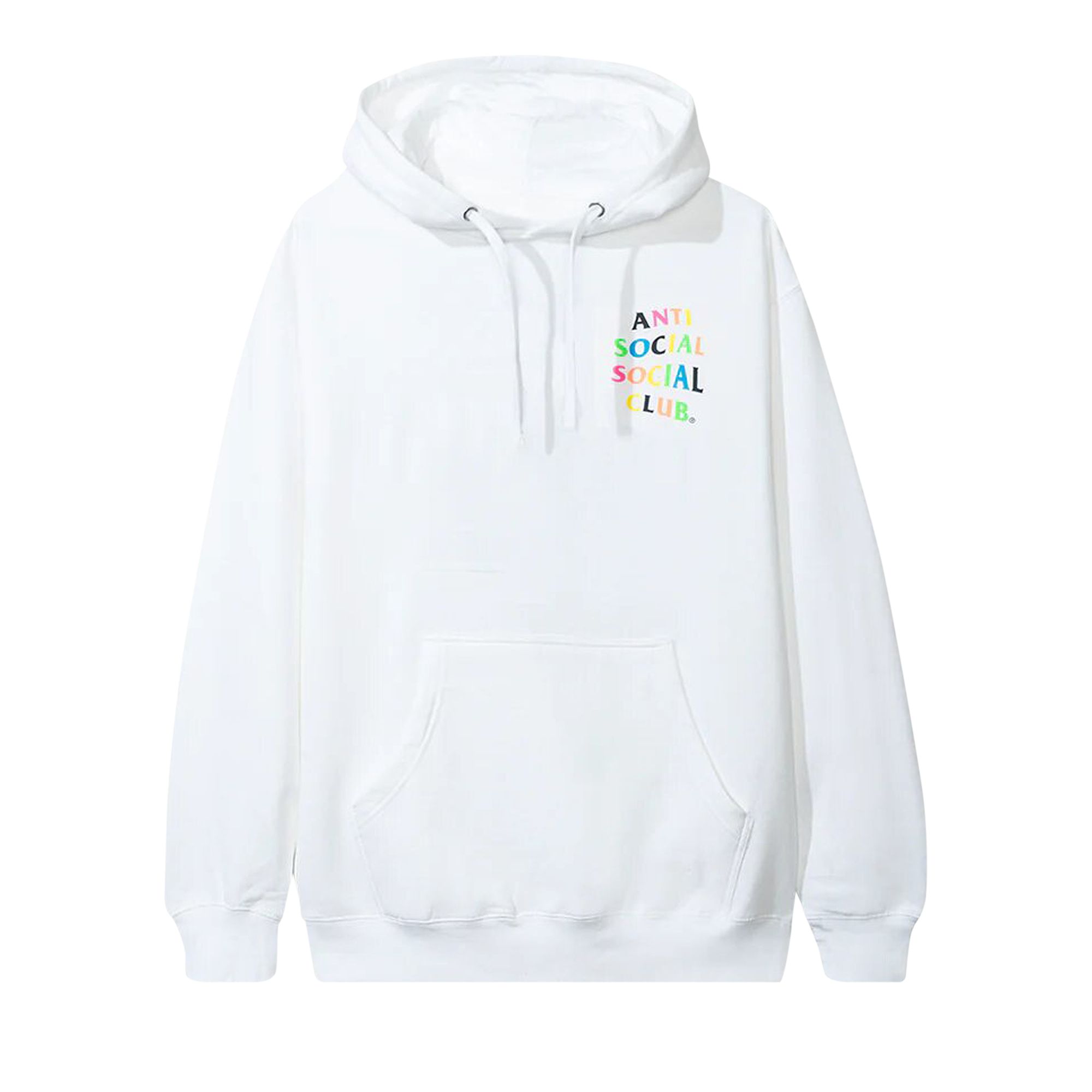 Pre-owned Anti Social Social Club Frantic Hoodie 'white' | Men's Size L