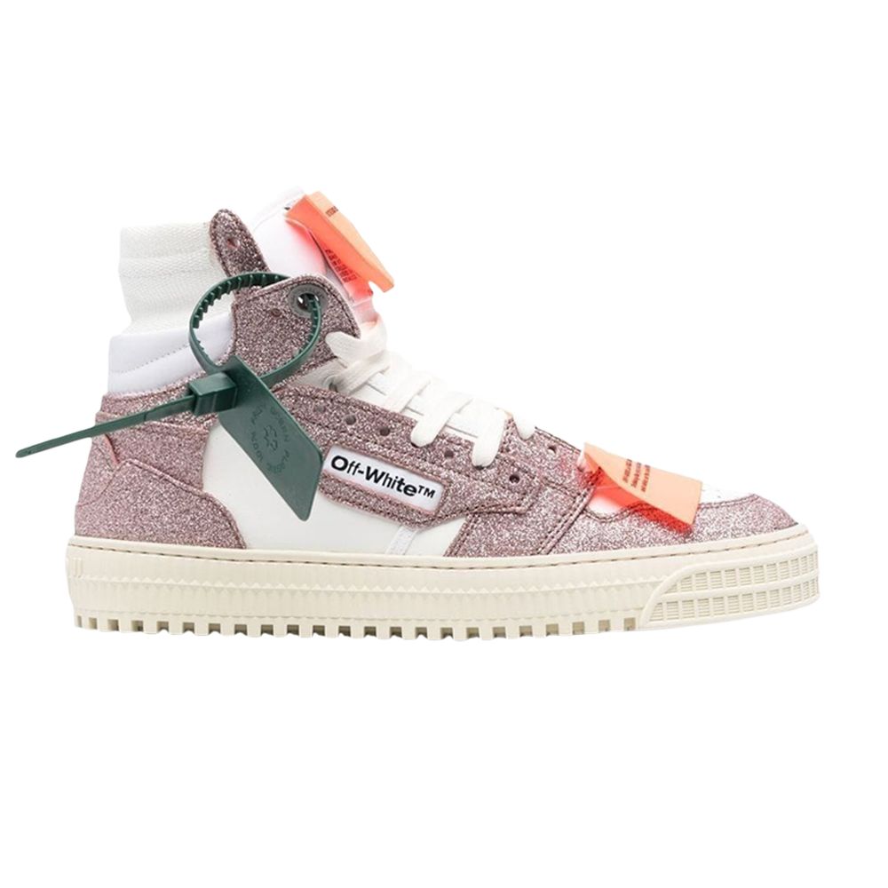 Pre-owned Off-white Wmns Off-court 3.0 High 'pink Glitter' | Women's Size 40