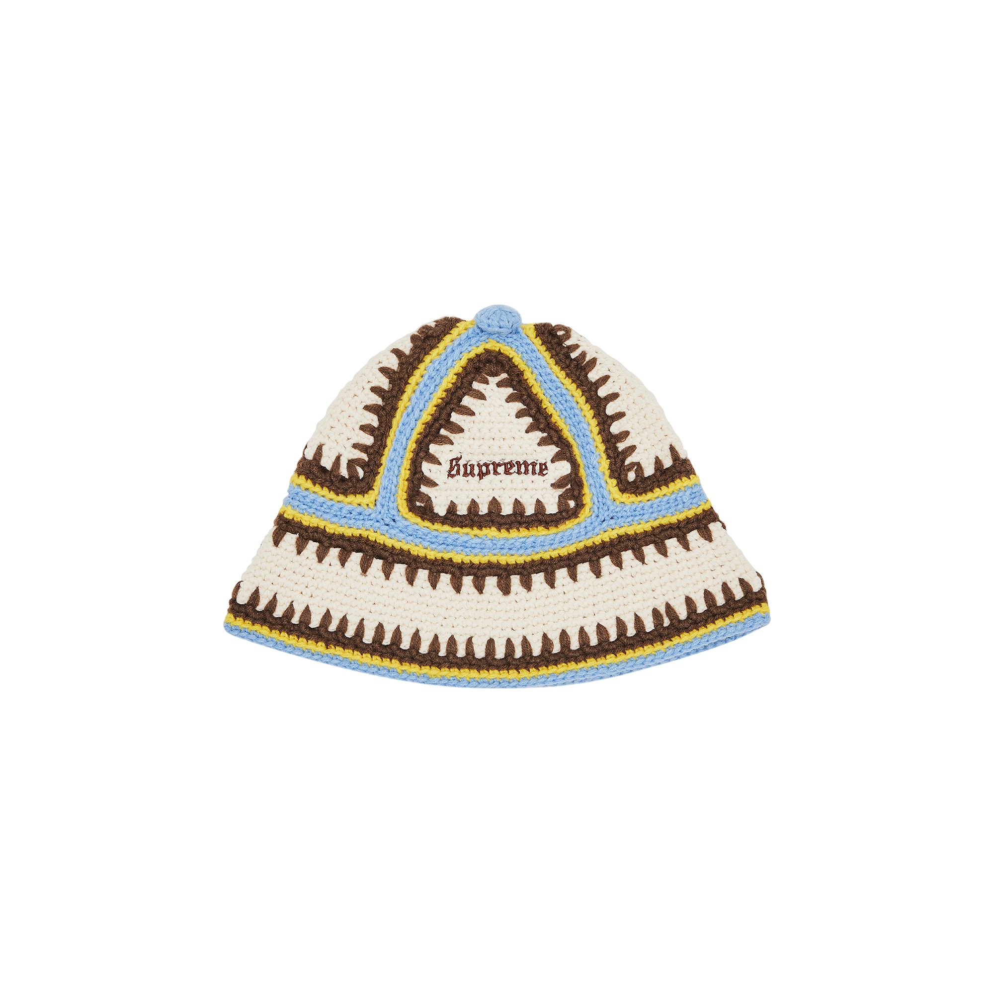 Click to view more detailed imagery on our partner's website Pre-owned Supreme Crochet Edge Ball Hat 'natural' In Cream